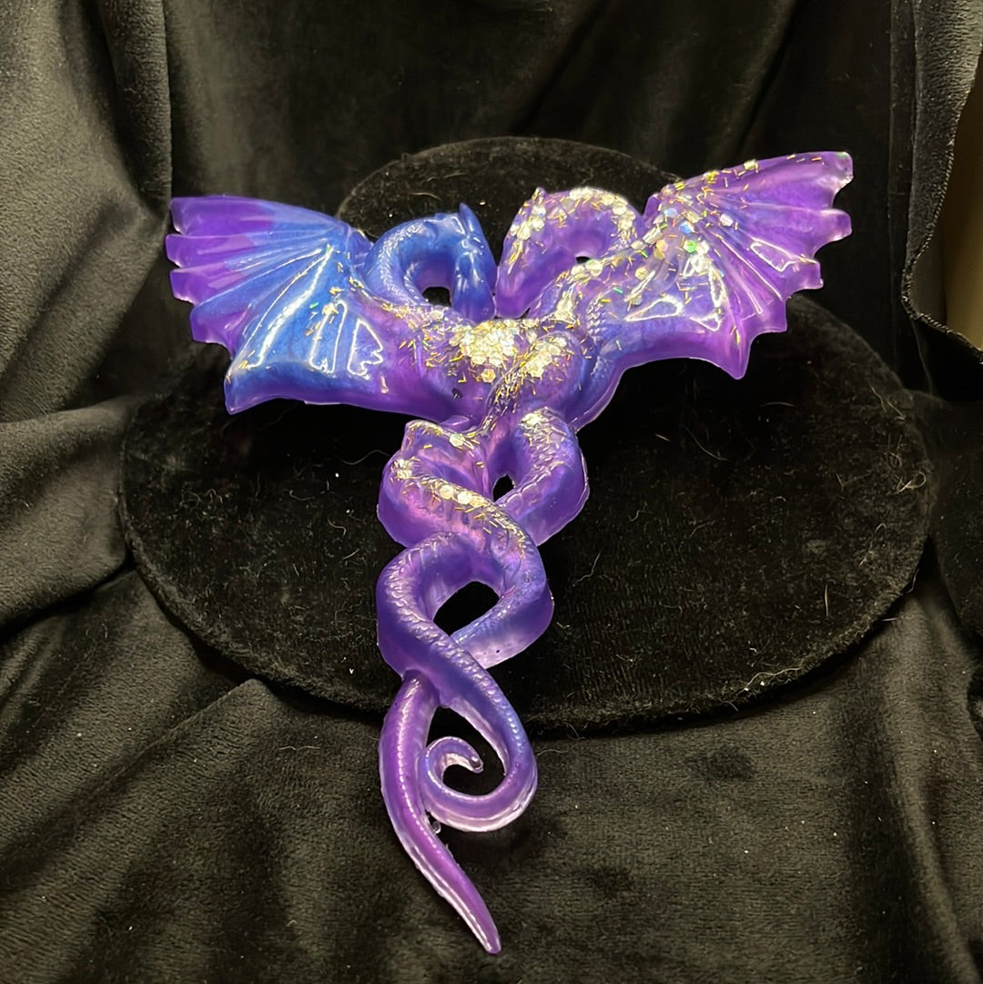 Entwined dragon wall hanging