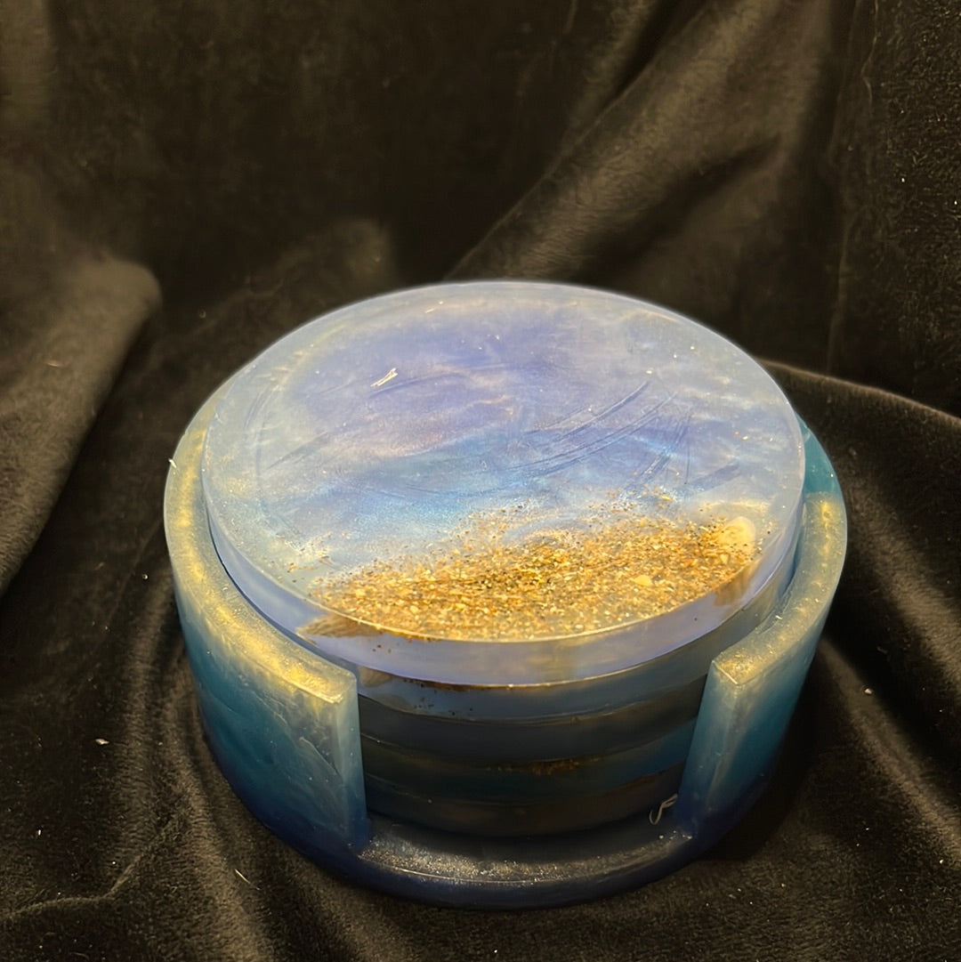 Resin coaster set