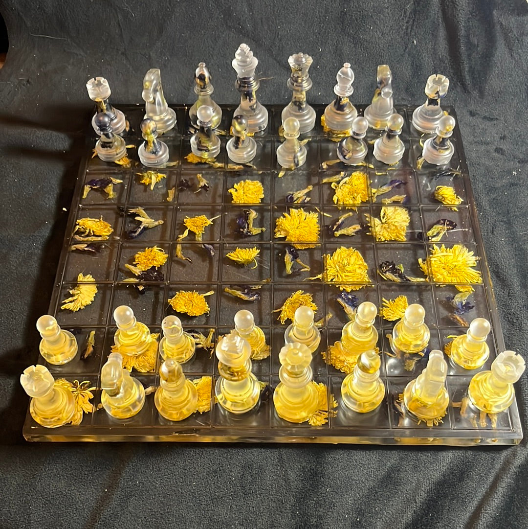 Resin chess set