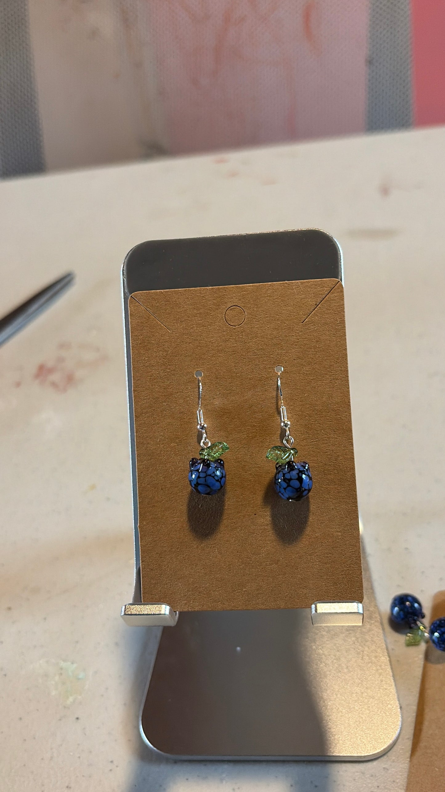 Blueberry earrings