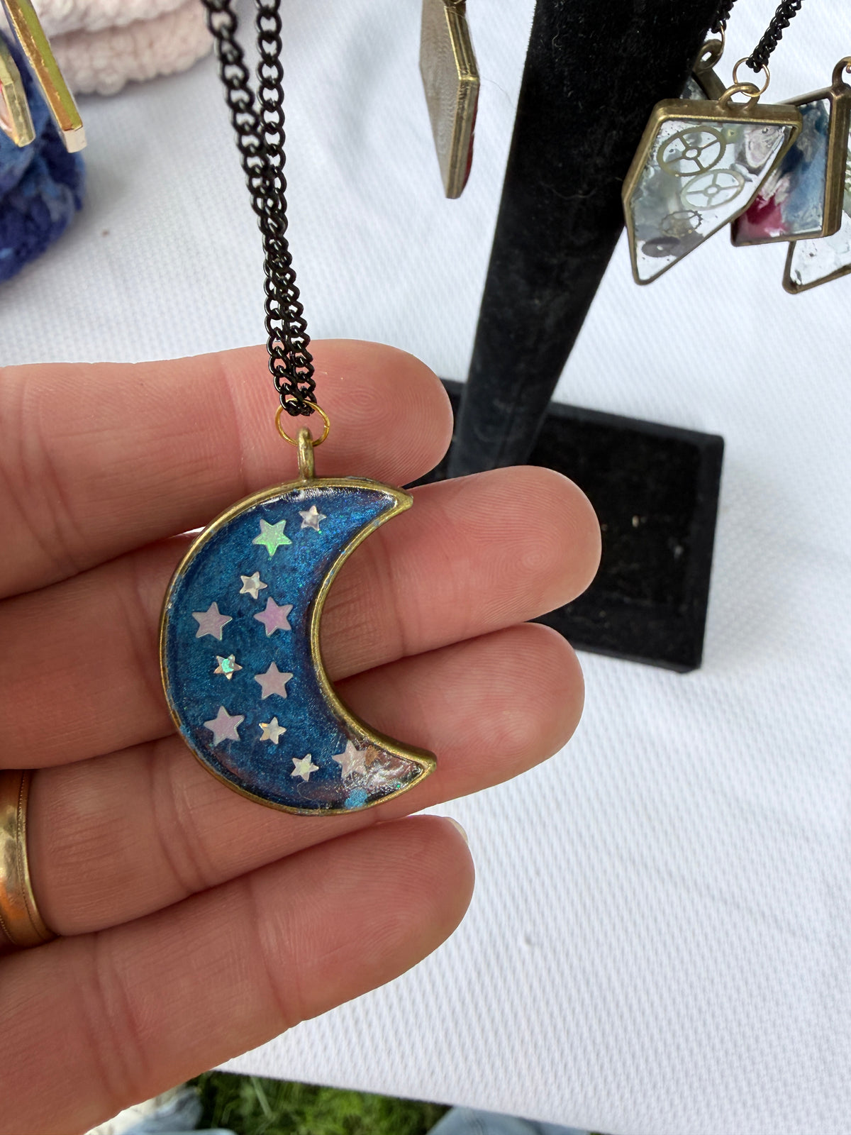 18" Resin Bezel Necklace