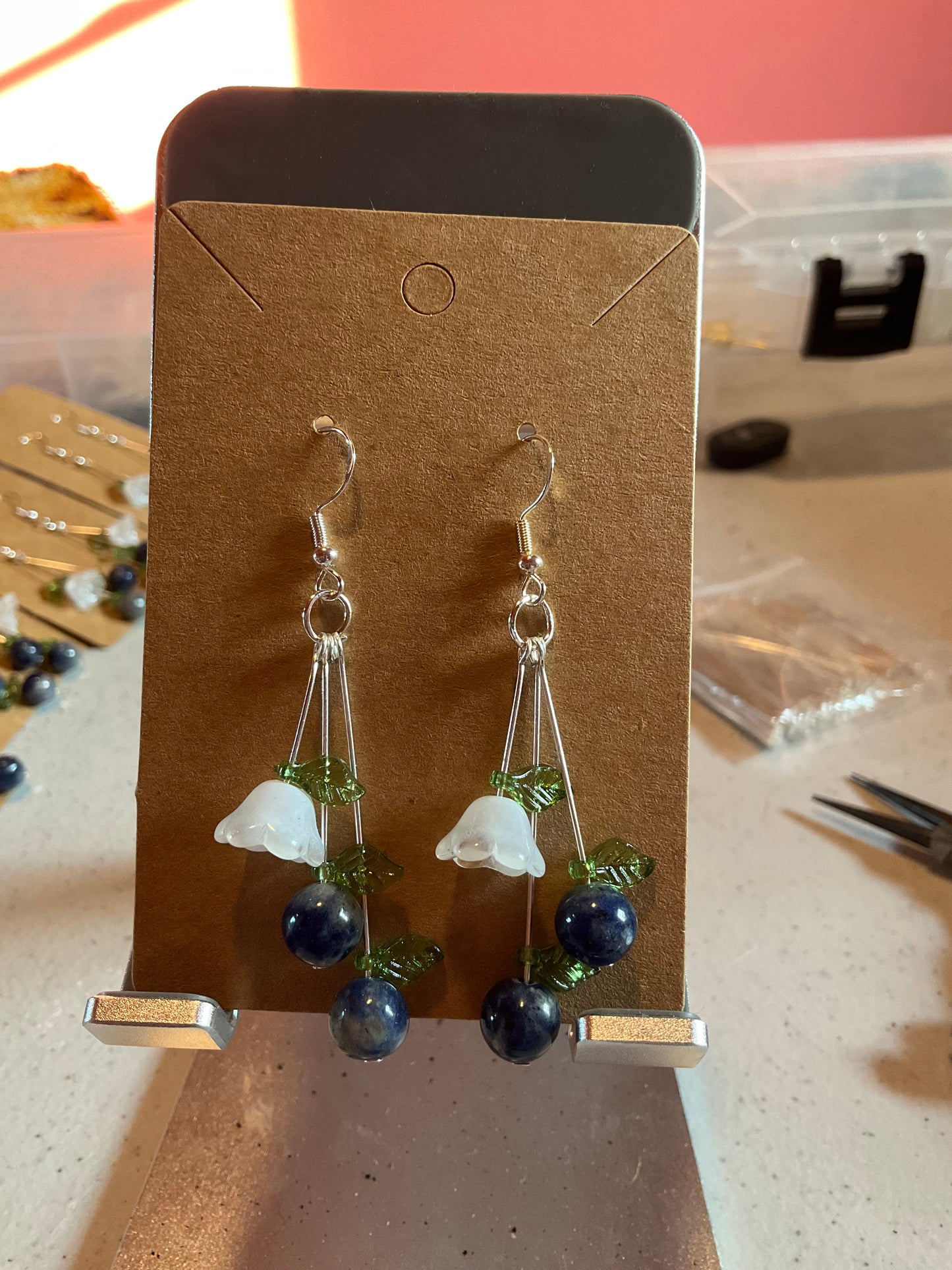 Blueberry earrings