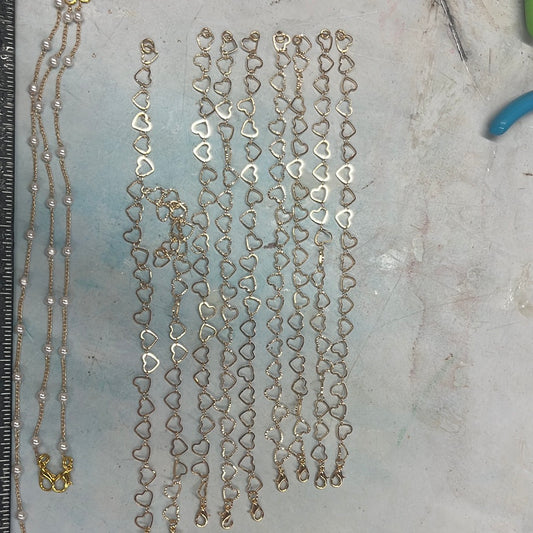 Heart chain bracelet