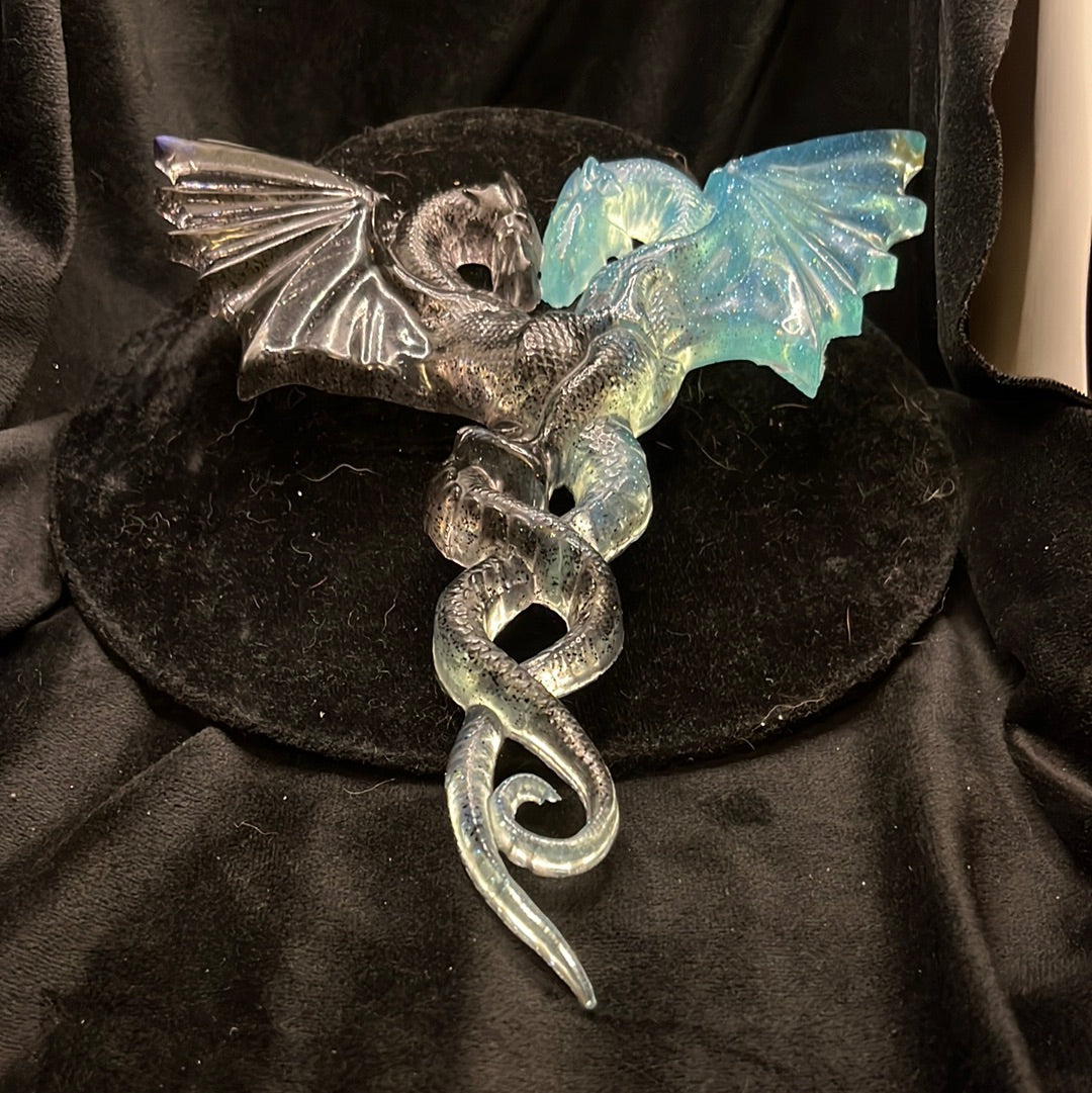 Entwined dragon wall hanging