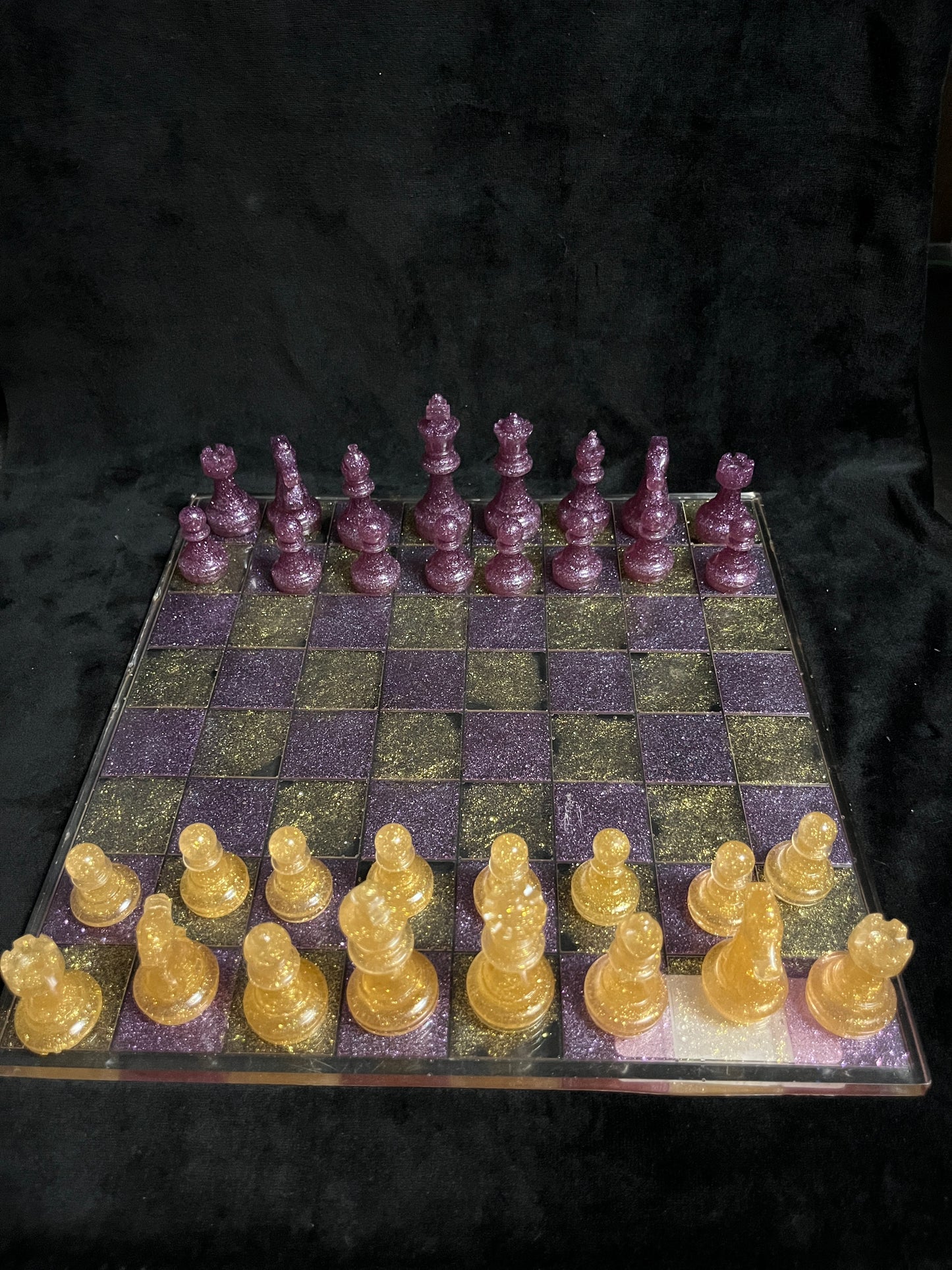Resin chess set