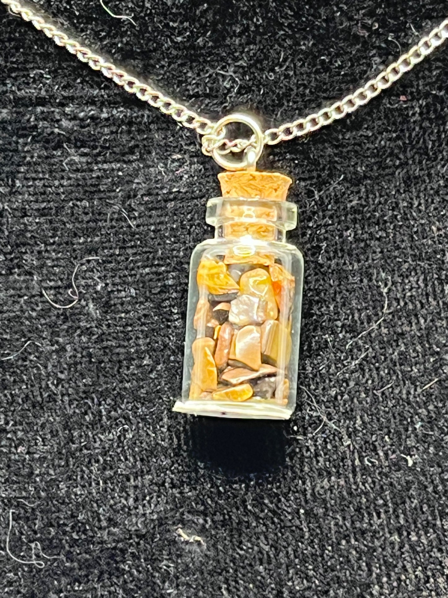 Fairy Jar Gemstone Necklaces