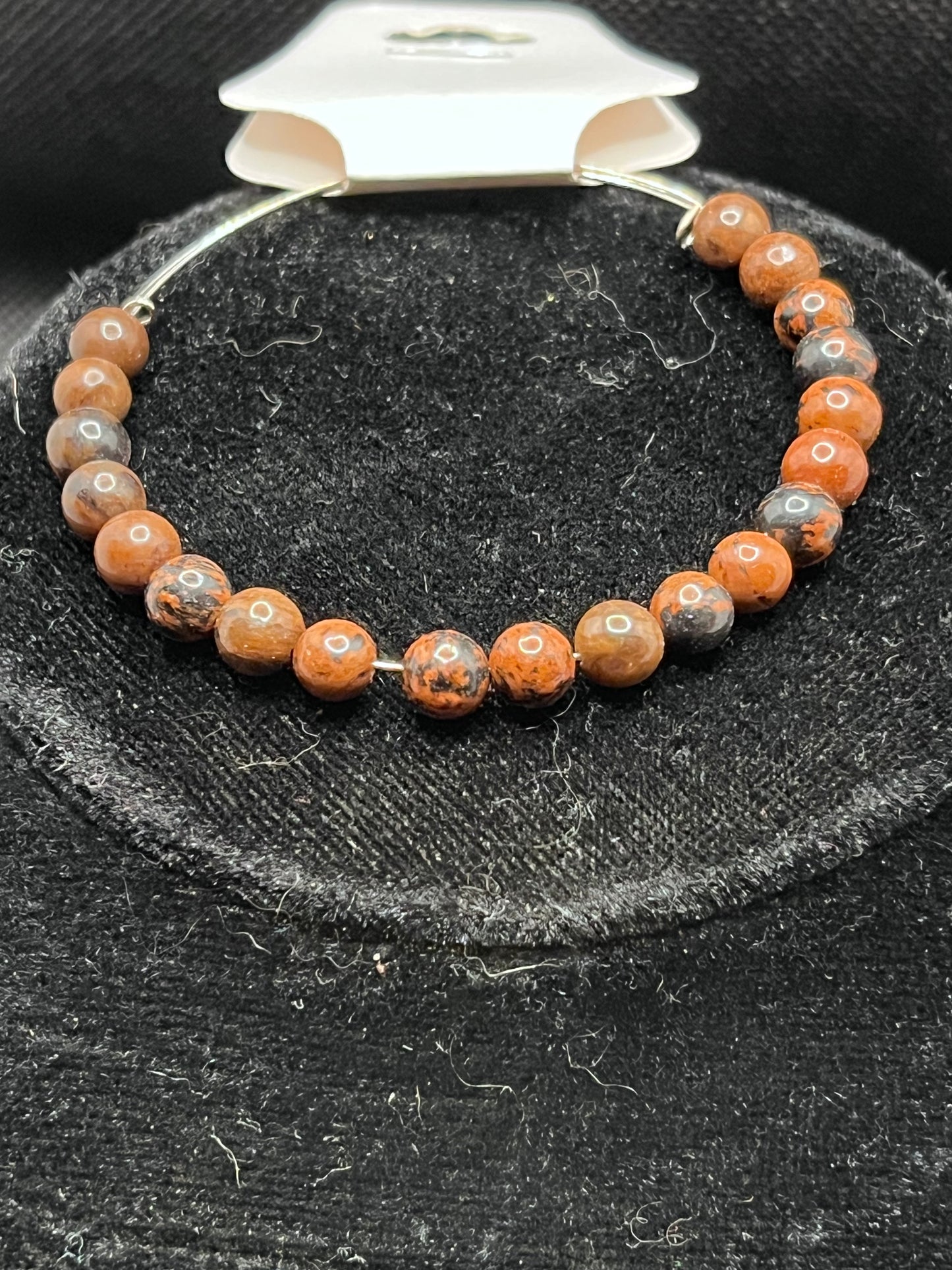 Memory Wire Beaded Bangle