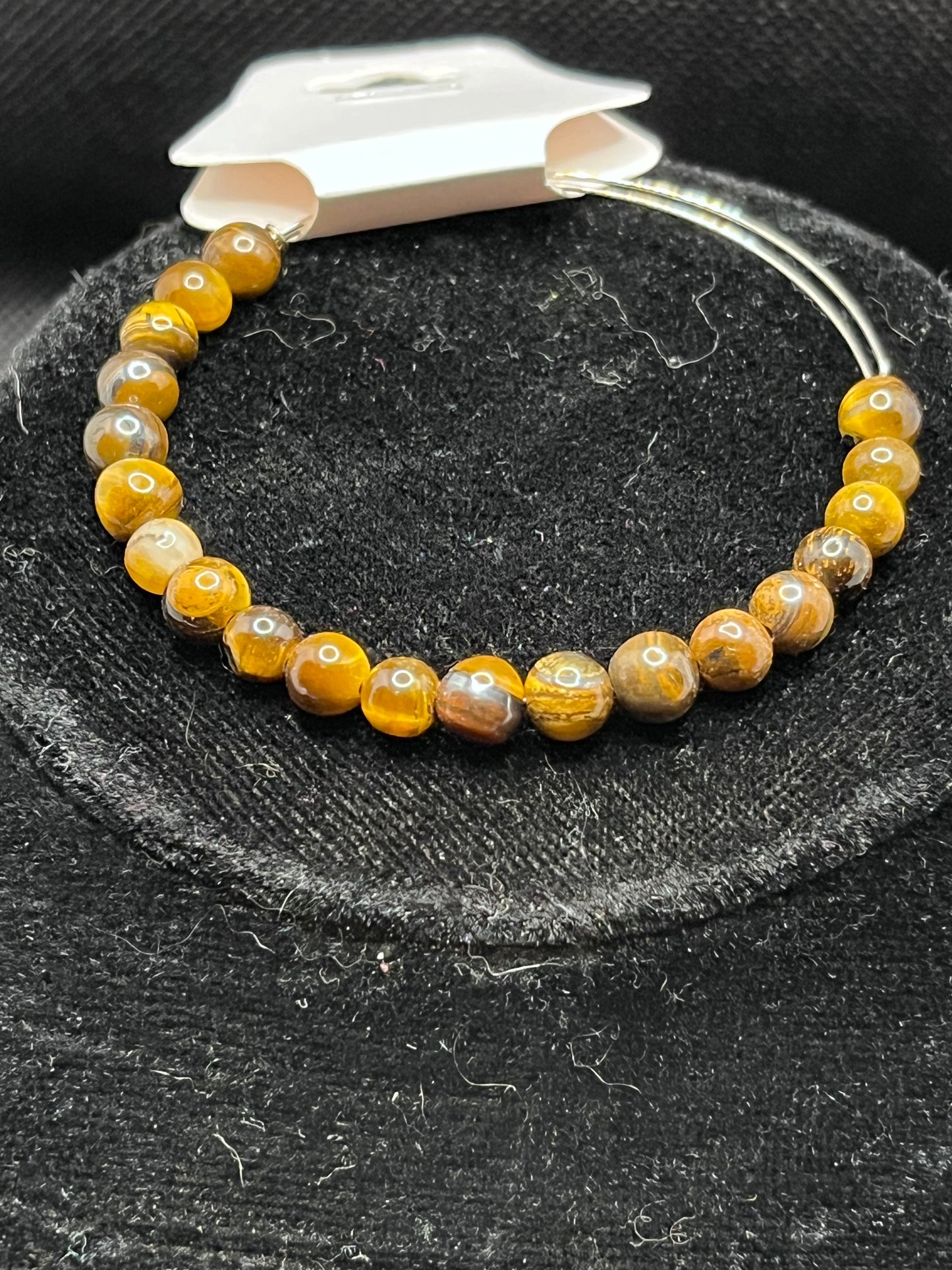Memory Wire Beaded Bangle