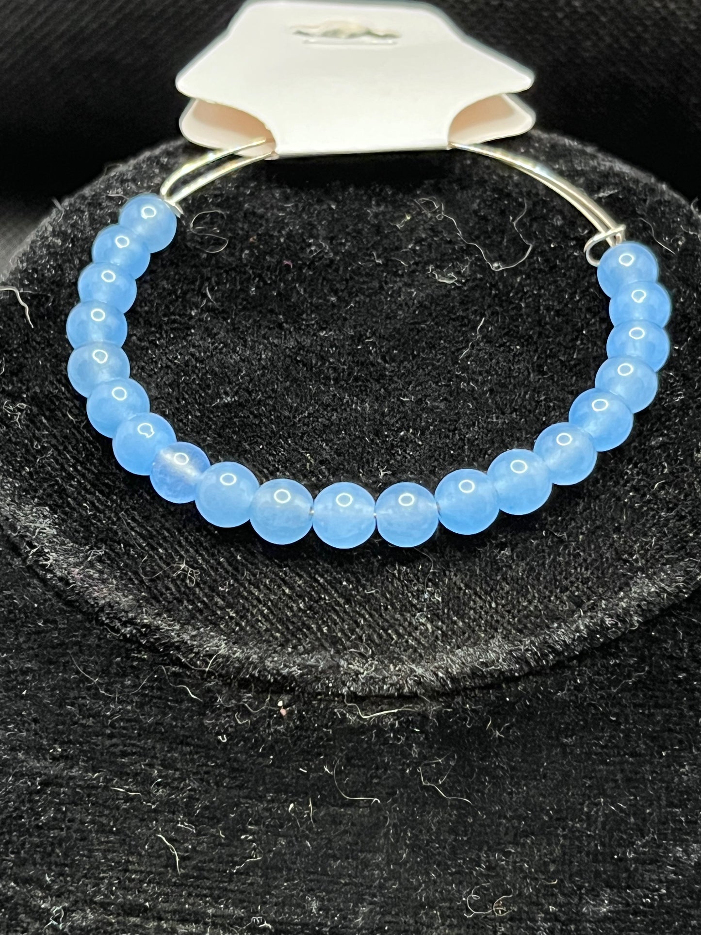 Memory Wire Beaded Bangle