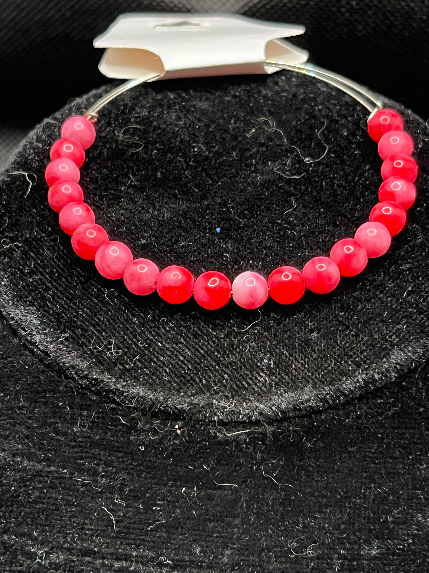 Memory Wire Beaded Bangle