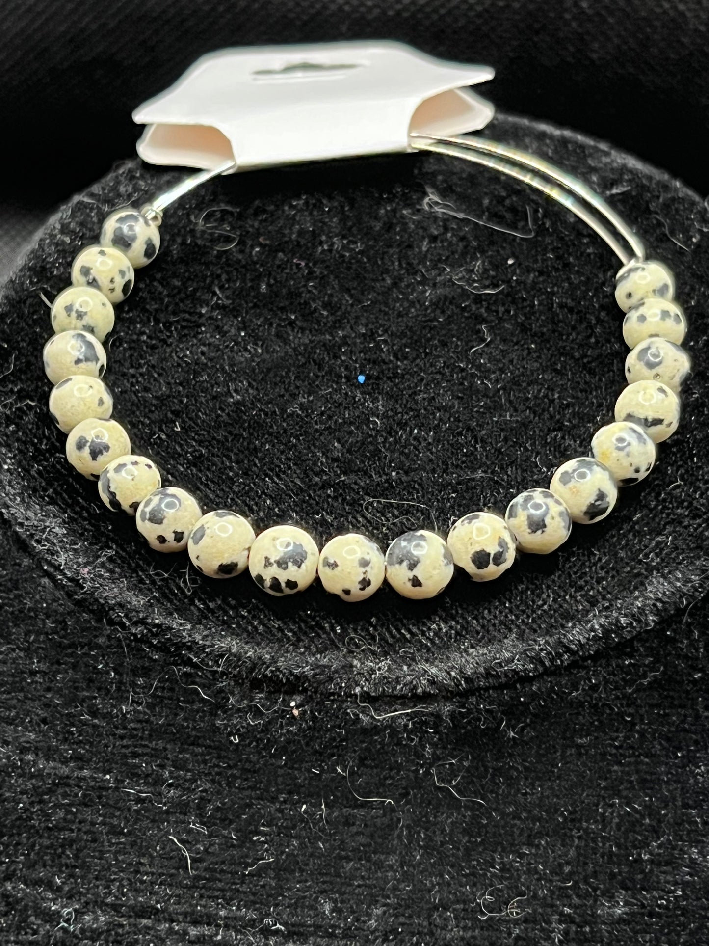 Memory Wire Beaded Bangle
