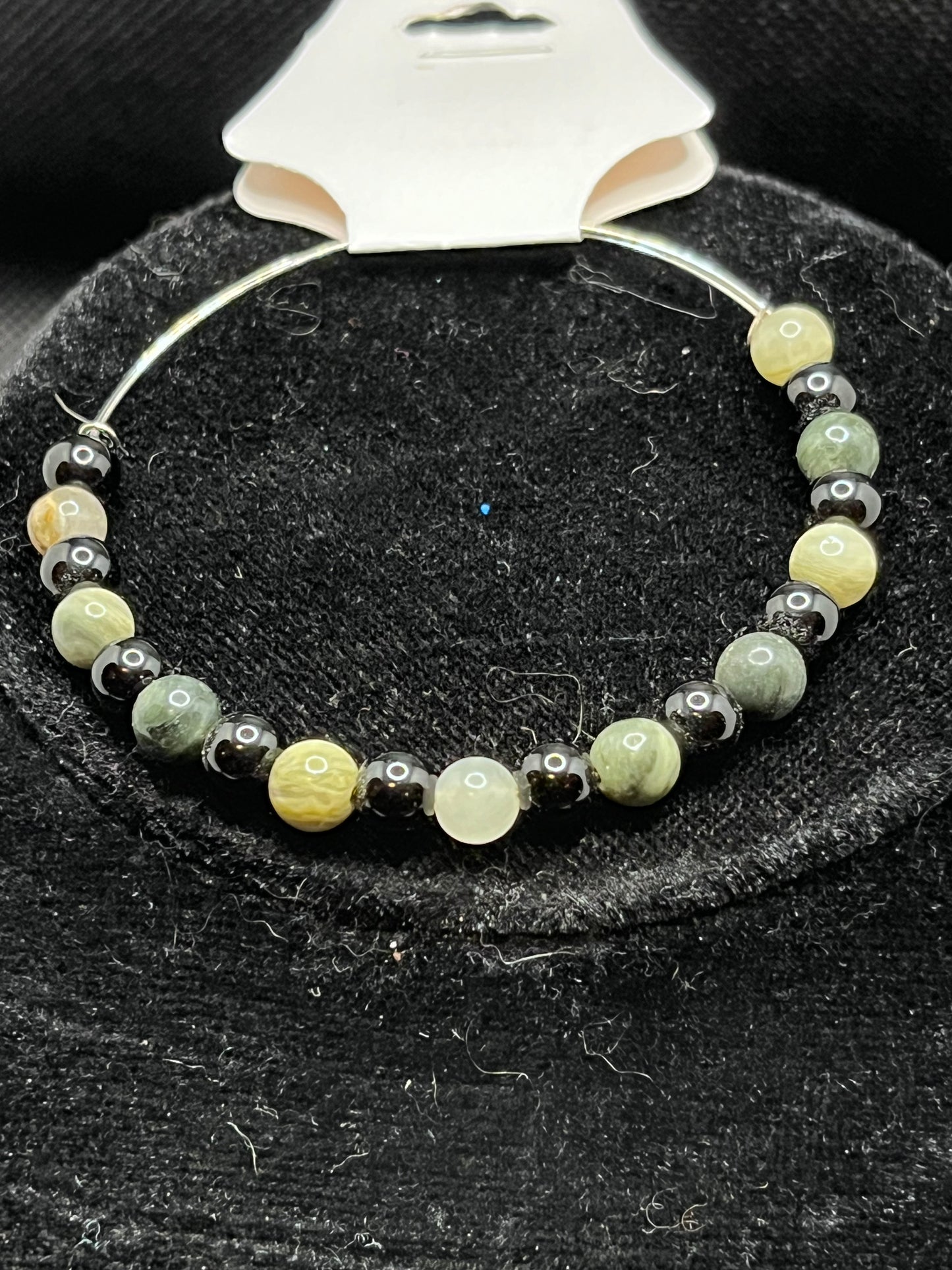 Memory Wire Beaded Bangle