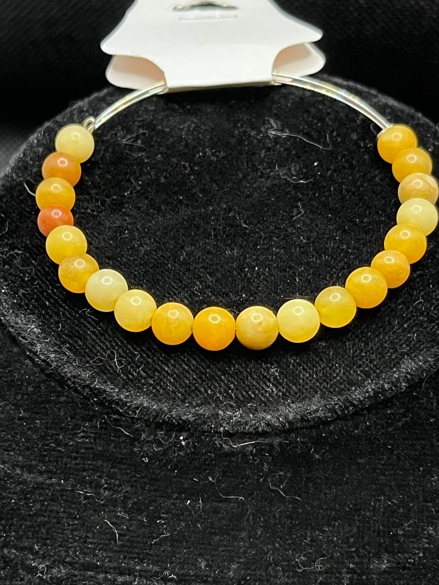 Memory Wire Beaded Bangle