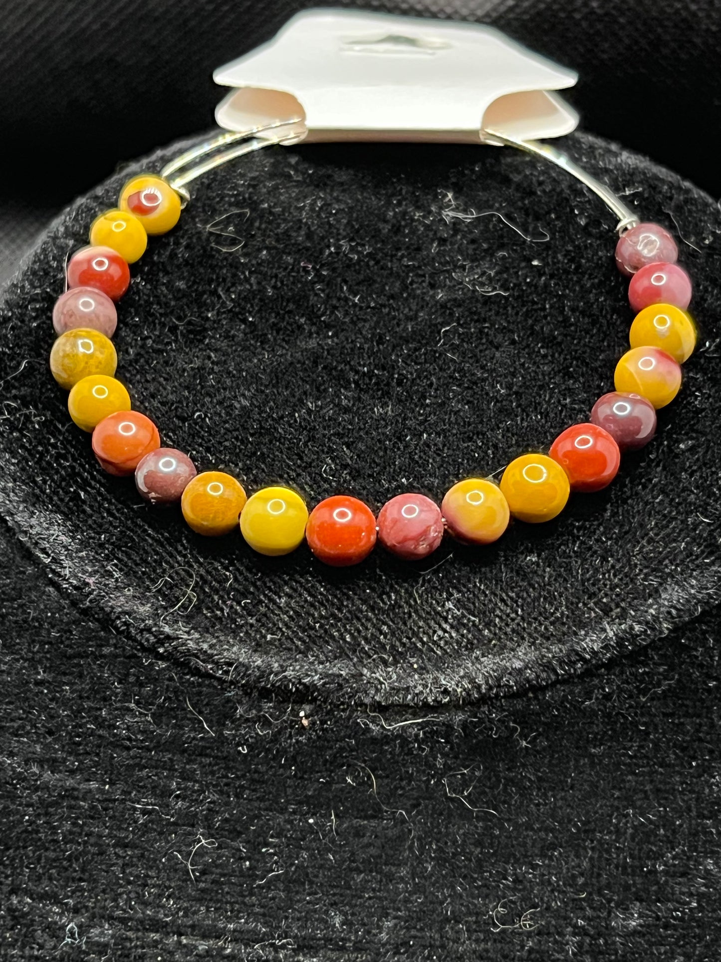 Memory Wire Beaded Bangle
