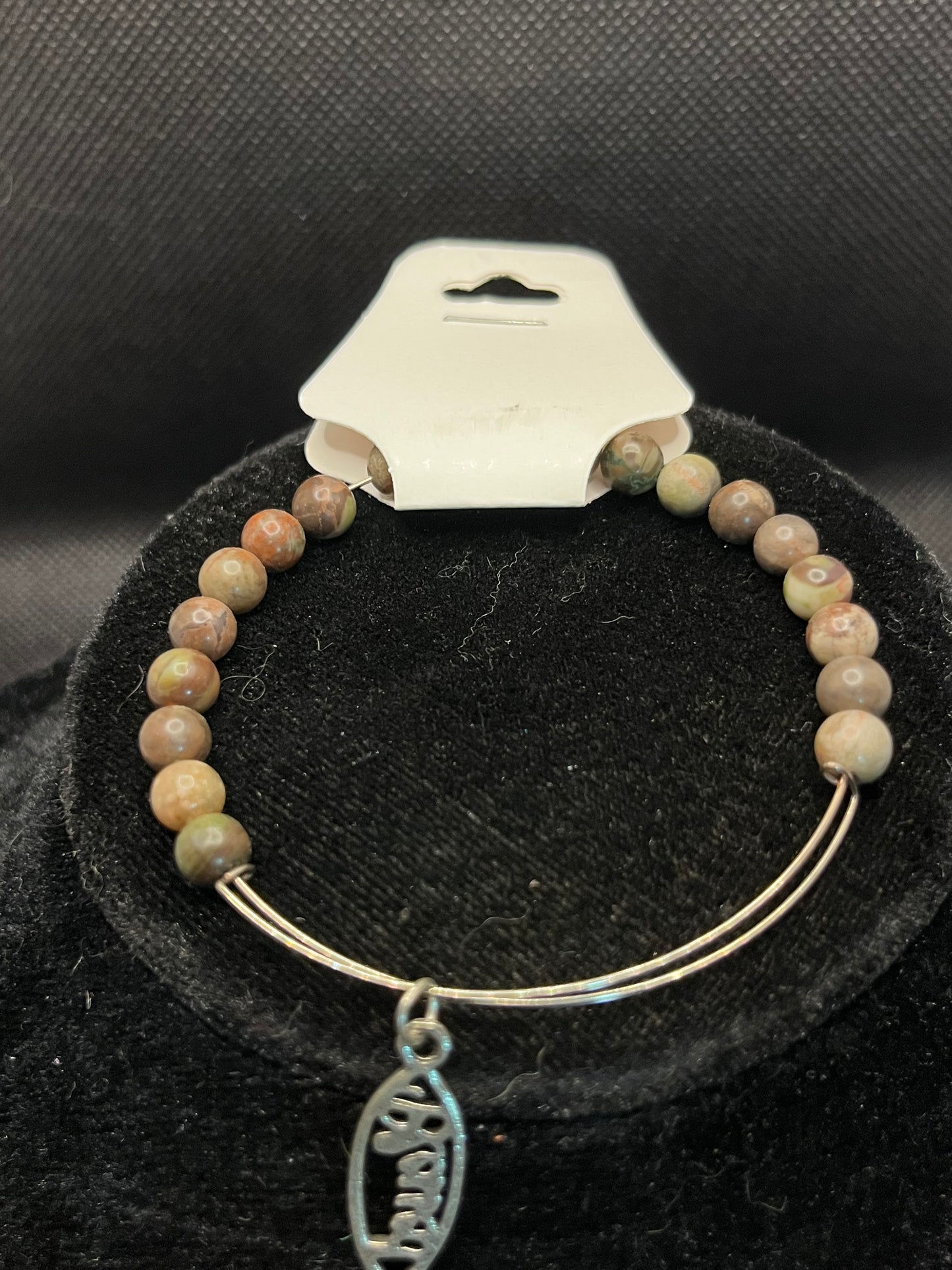 Blessed Fish charm beaded bracelet