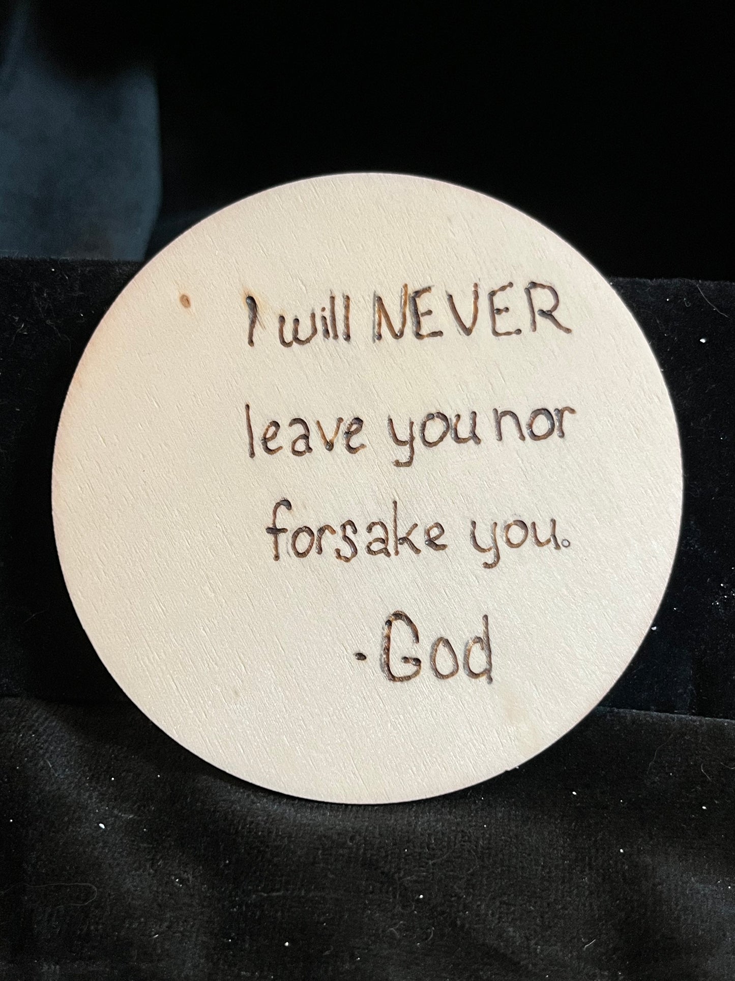 Wood burned coasters