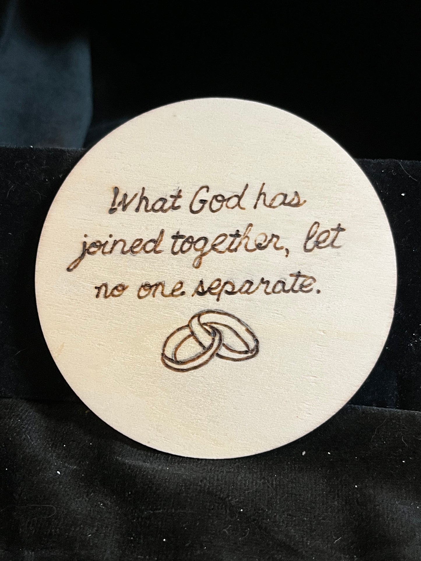 Wood burned coasters