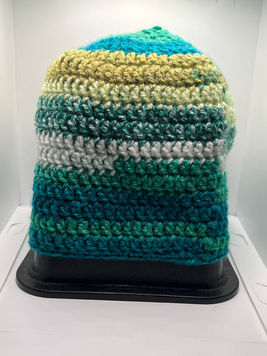 Crocheted beanie
