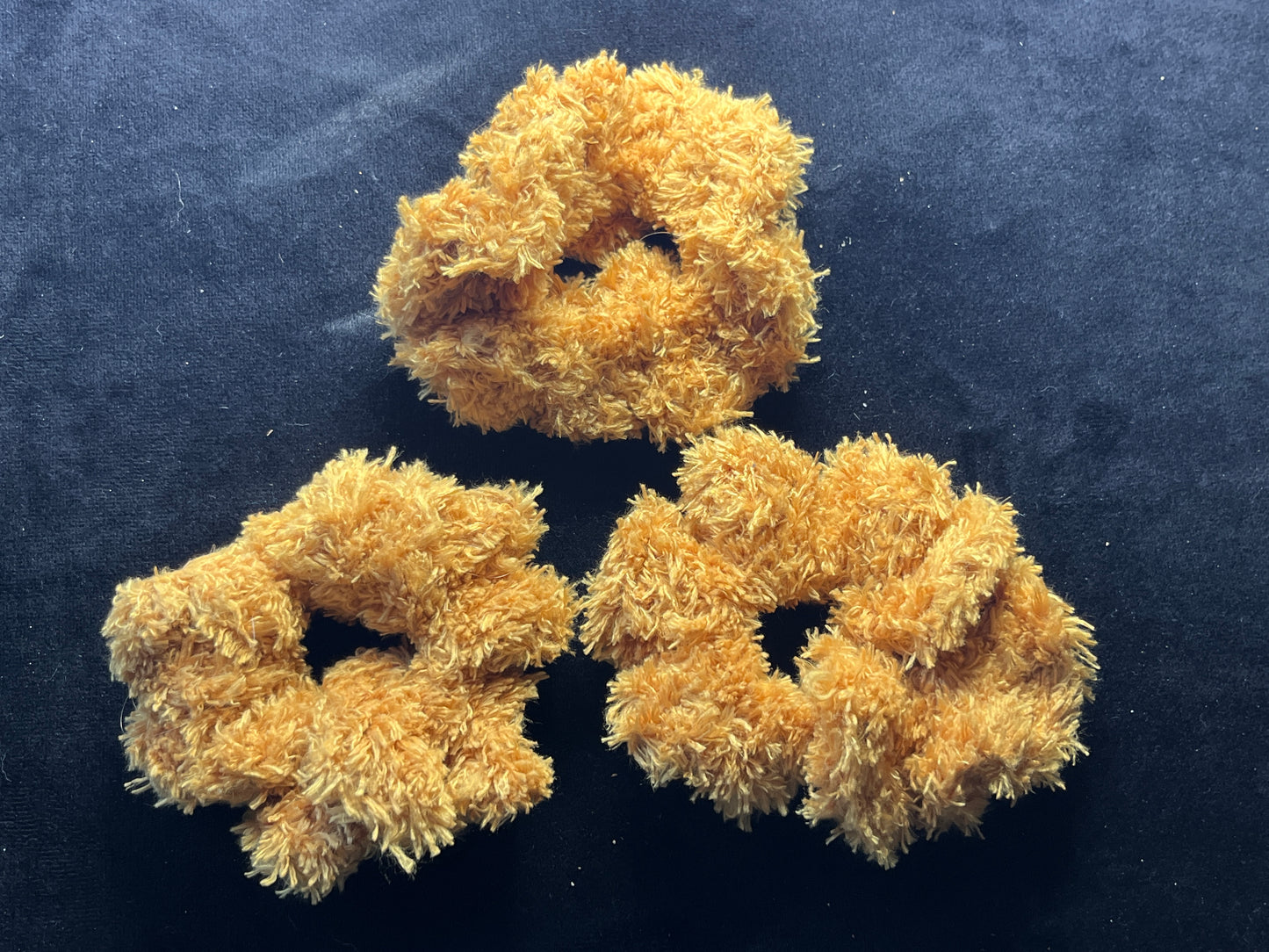 Crocheted scrunchies