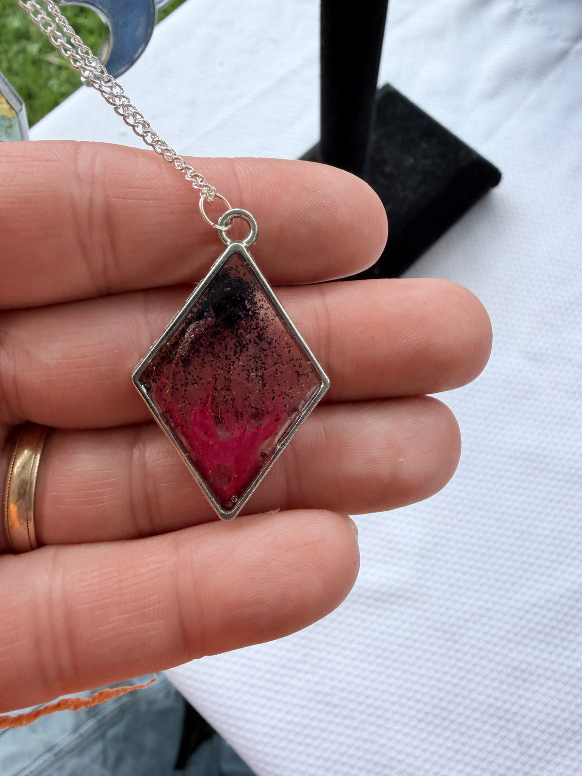 18" Resin Bezel Necklace