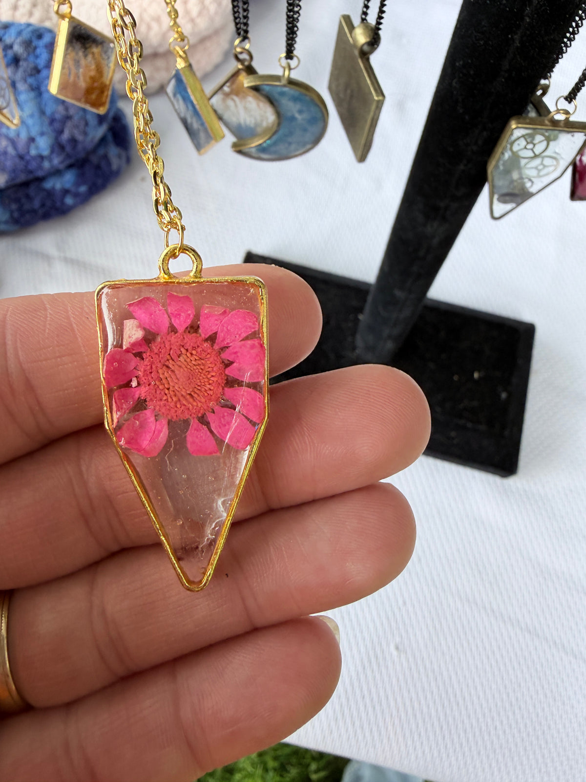 18" Resin Bezel Necklace