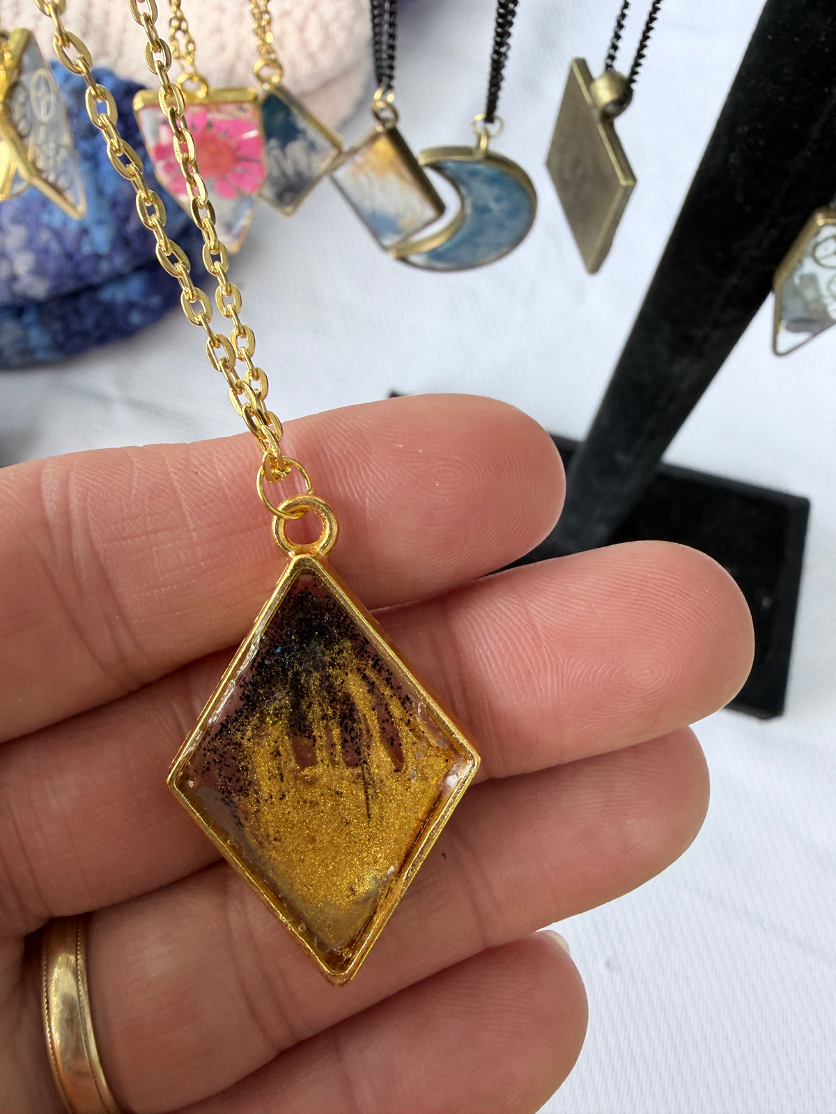18" Resin Bezel Necklace