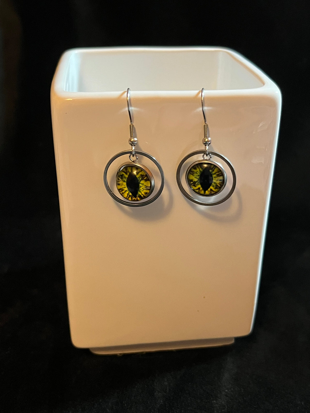 12 mm charm Dangle Earrings