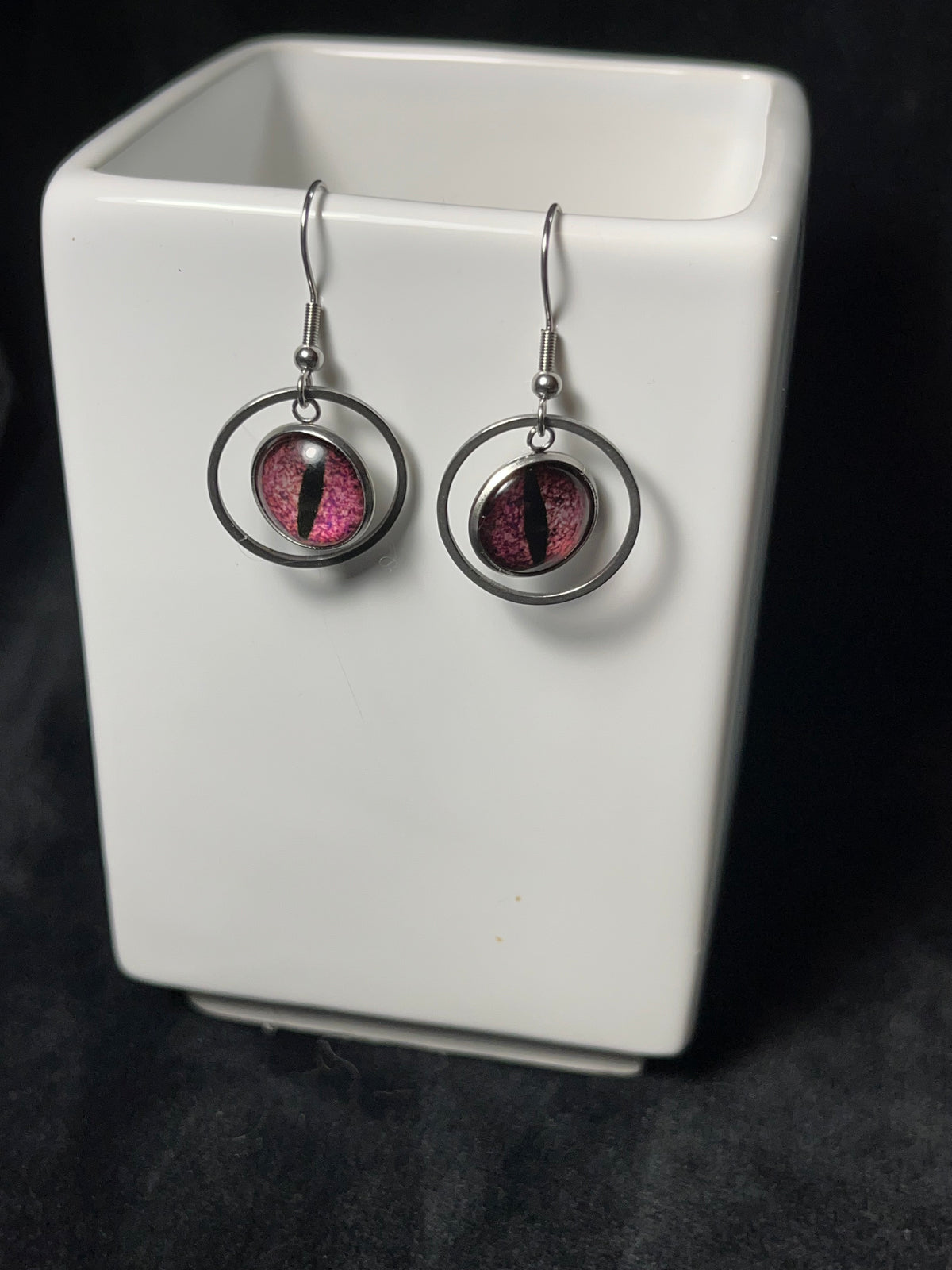 12 mm charm Dangle Earrings