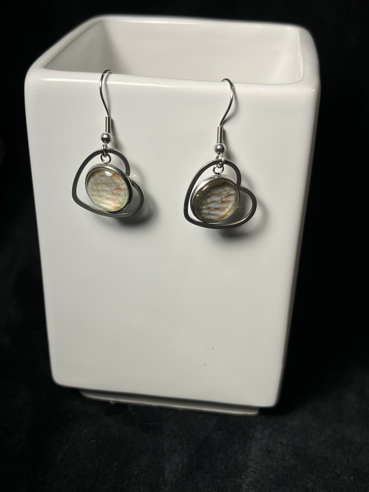 12 mm charm Dangle Earrings