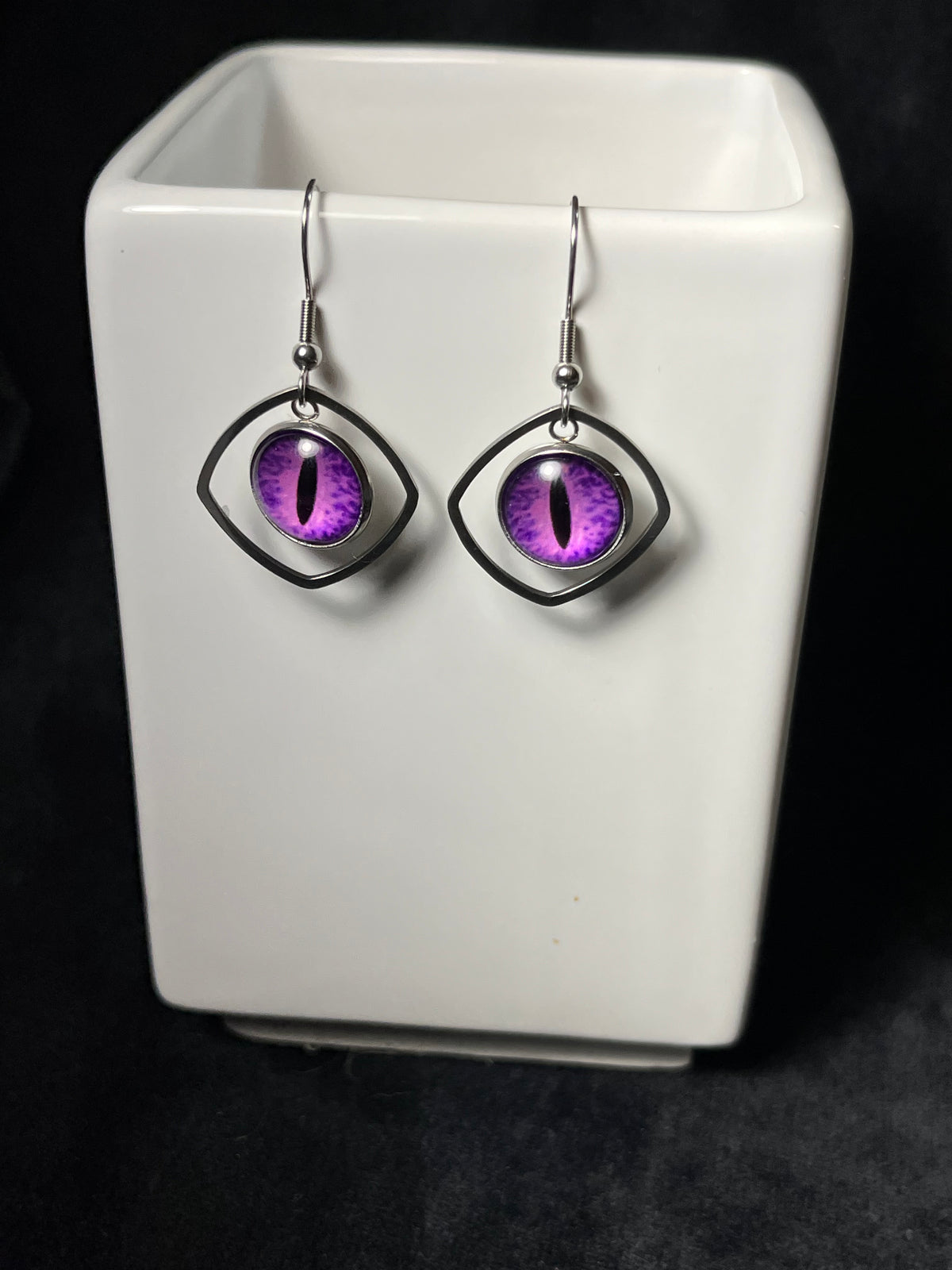 12 mm charm Dangle Earrings
