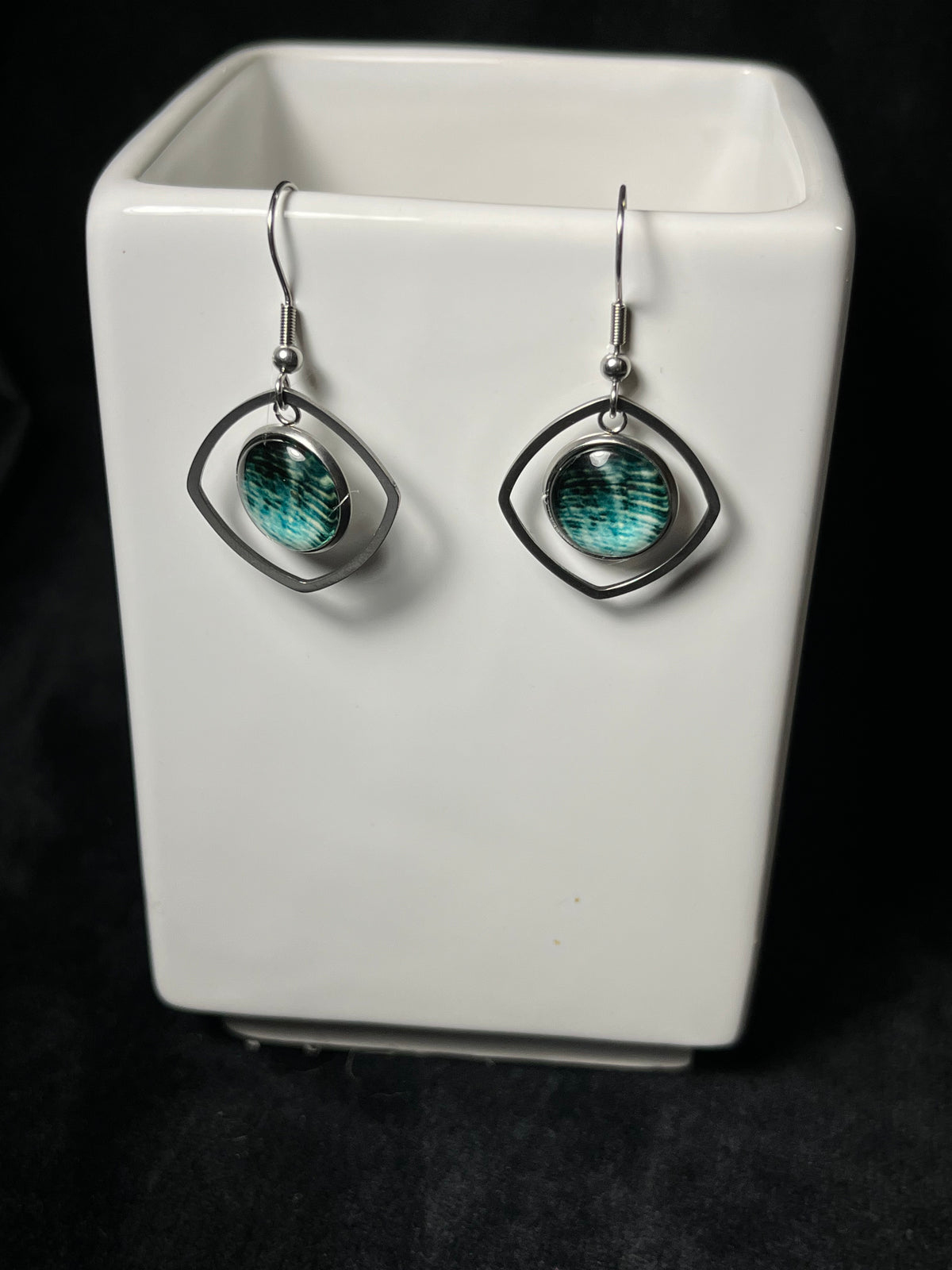 12 mm charm Dangle Earrings