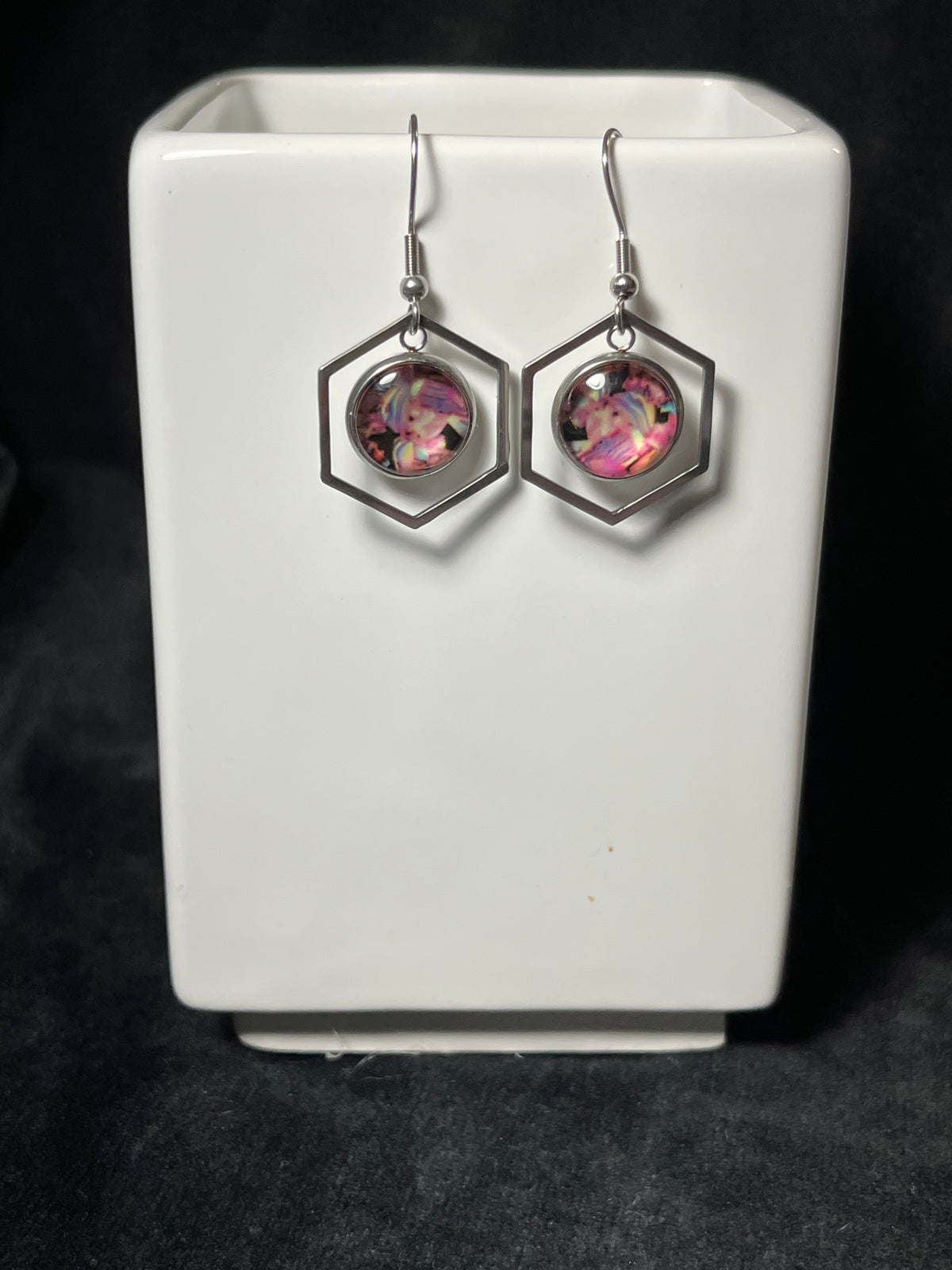 12 mm charm Dangle Earrings