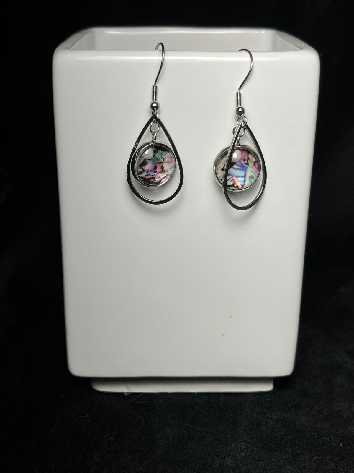 12 mm charm Dangle Earrings