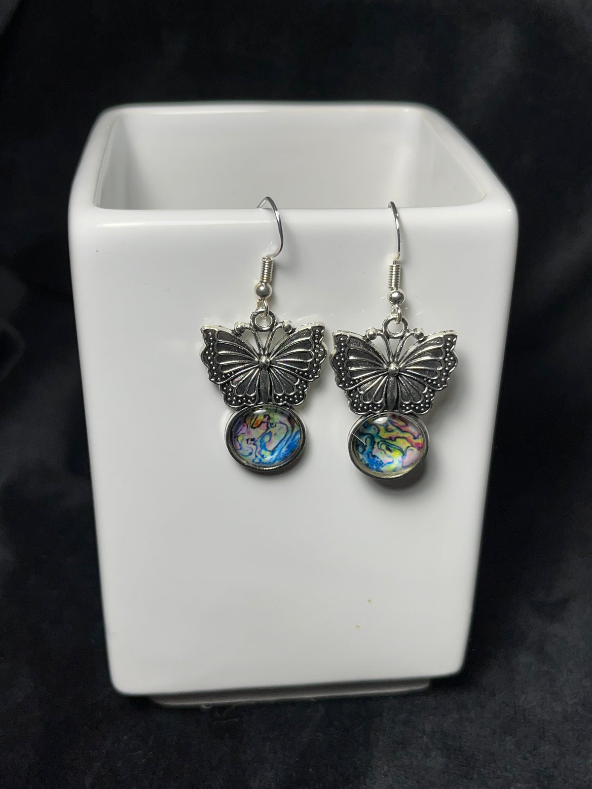 12 mm charm Dangle Earrings