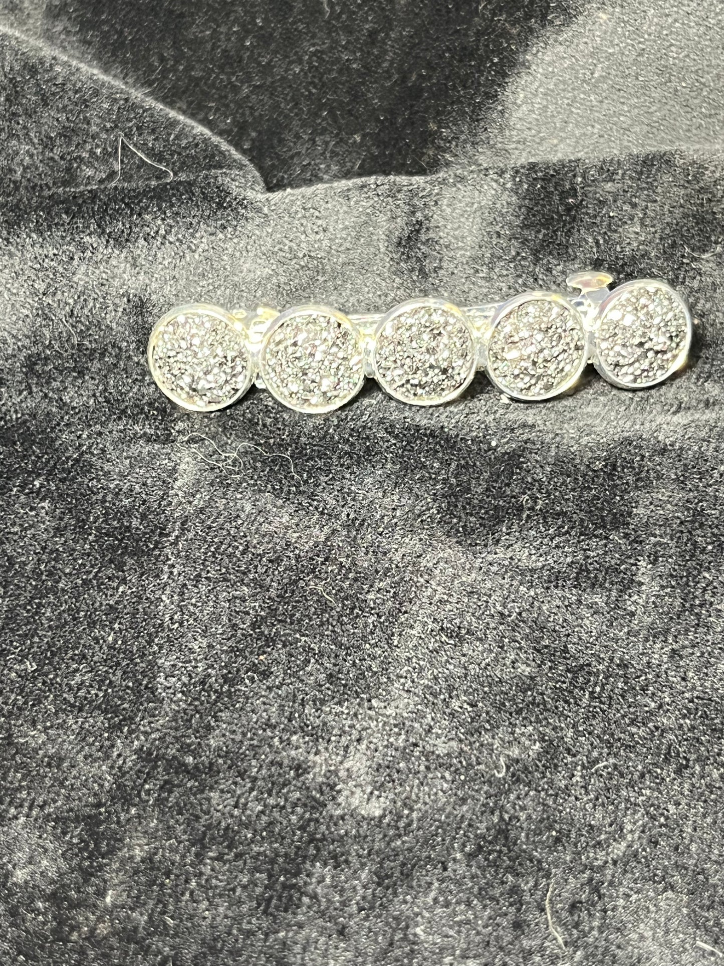 5x 12mm cabochon Barrettes