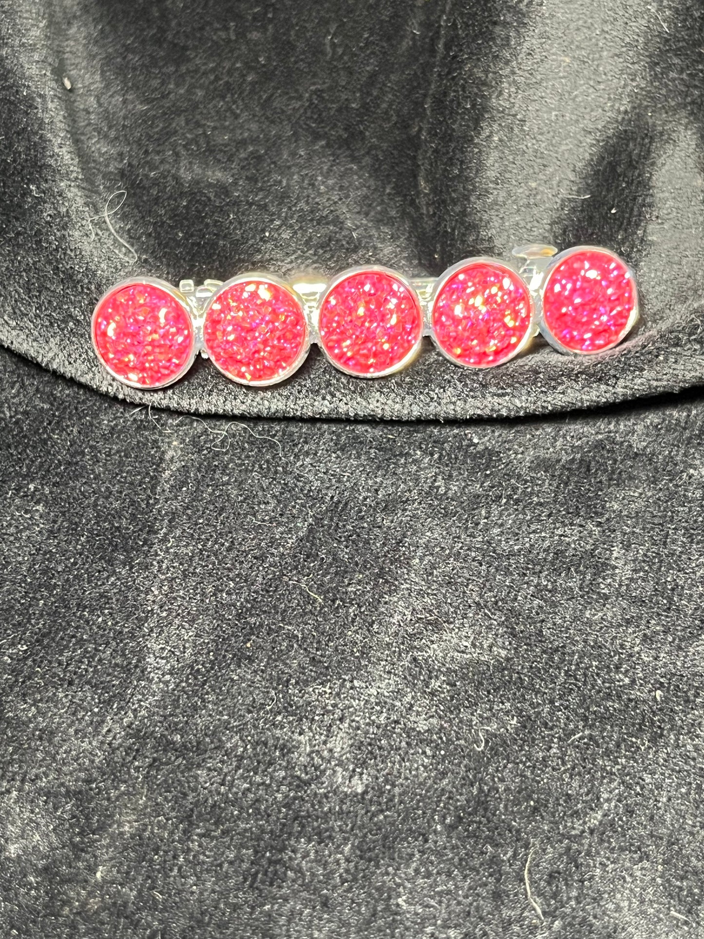 5x 12mm cabochon Barrettes