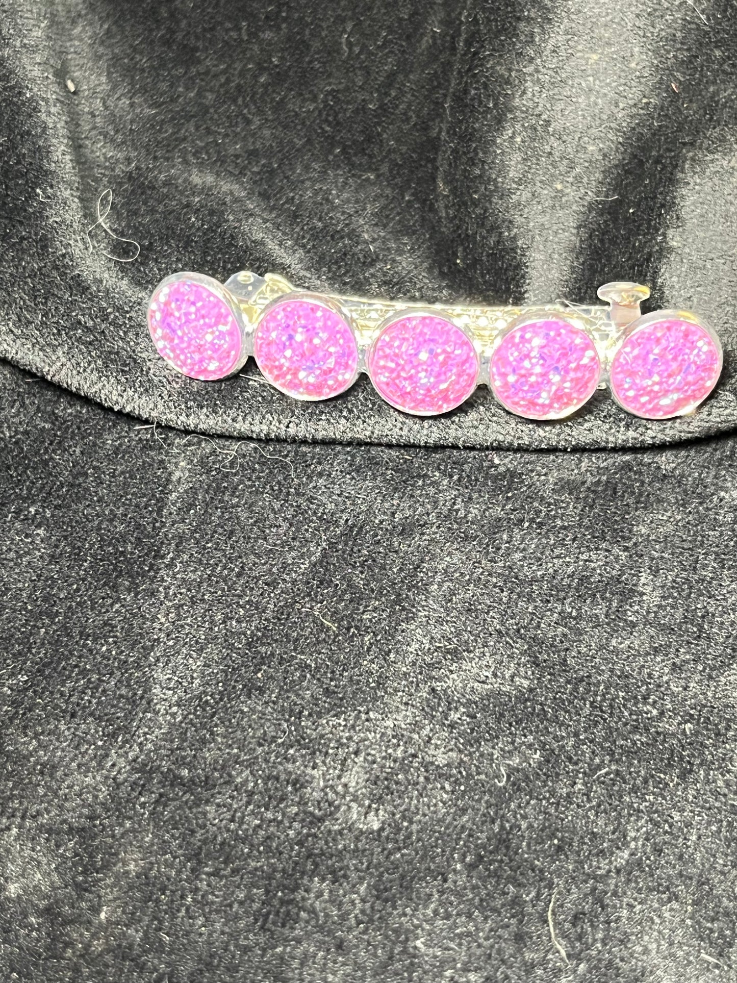 5x 12mm cabochon Barrettes