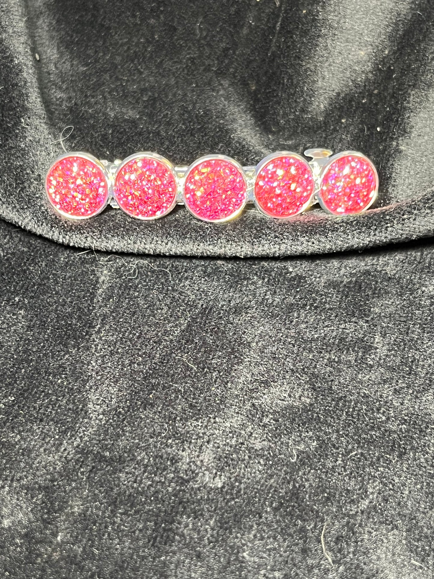 5x 12mm cabochon Barrettes