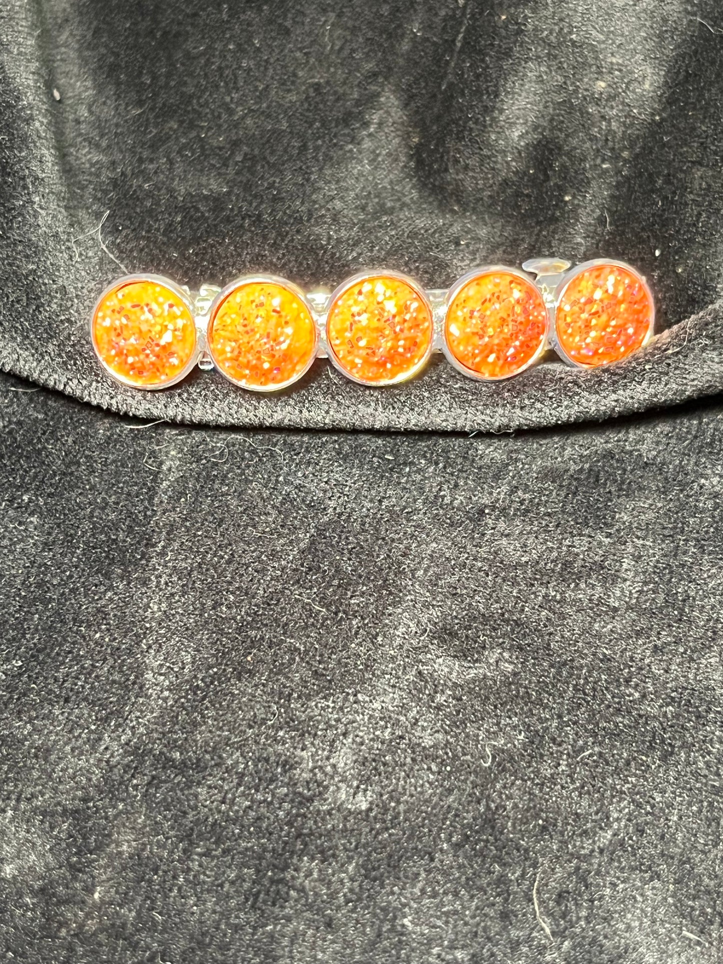 5x 12mm cabochon Barrettes