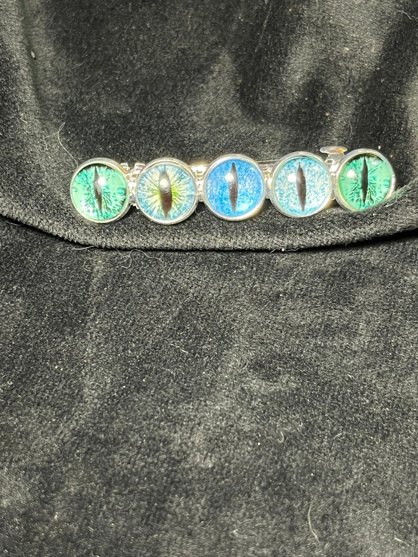 5x 12mm cabochon Barrettes