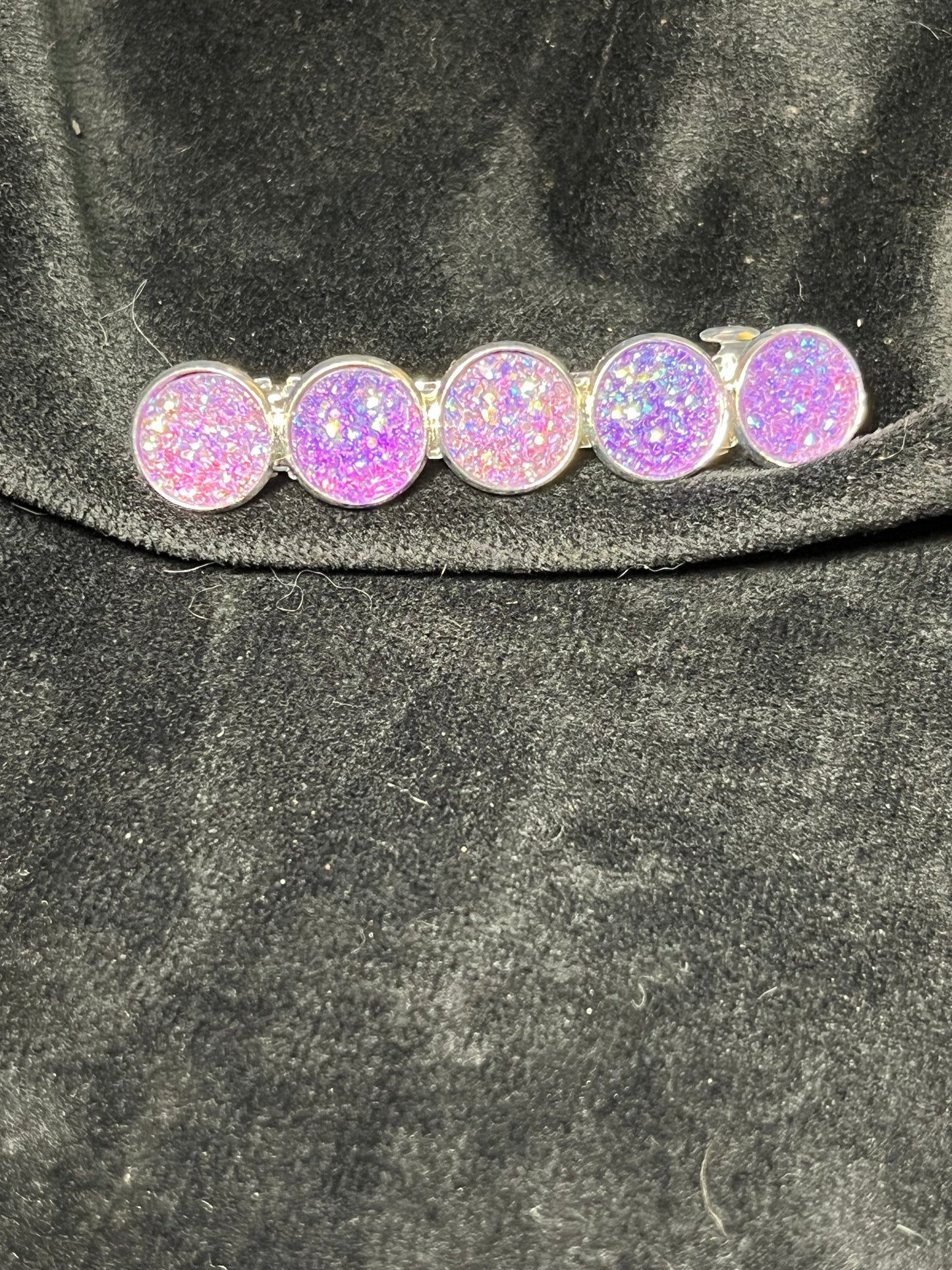 5x 12mm cabochon Barrettes
