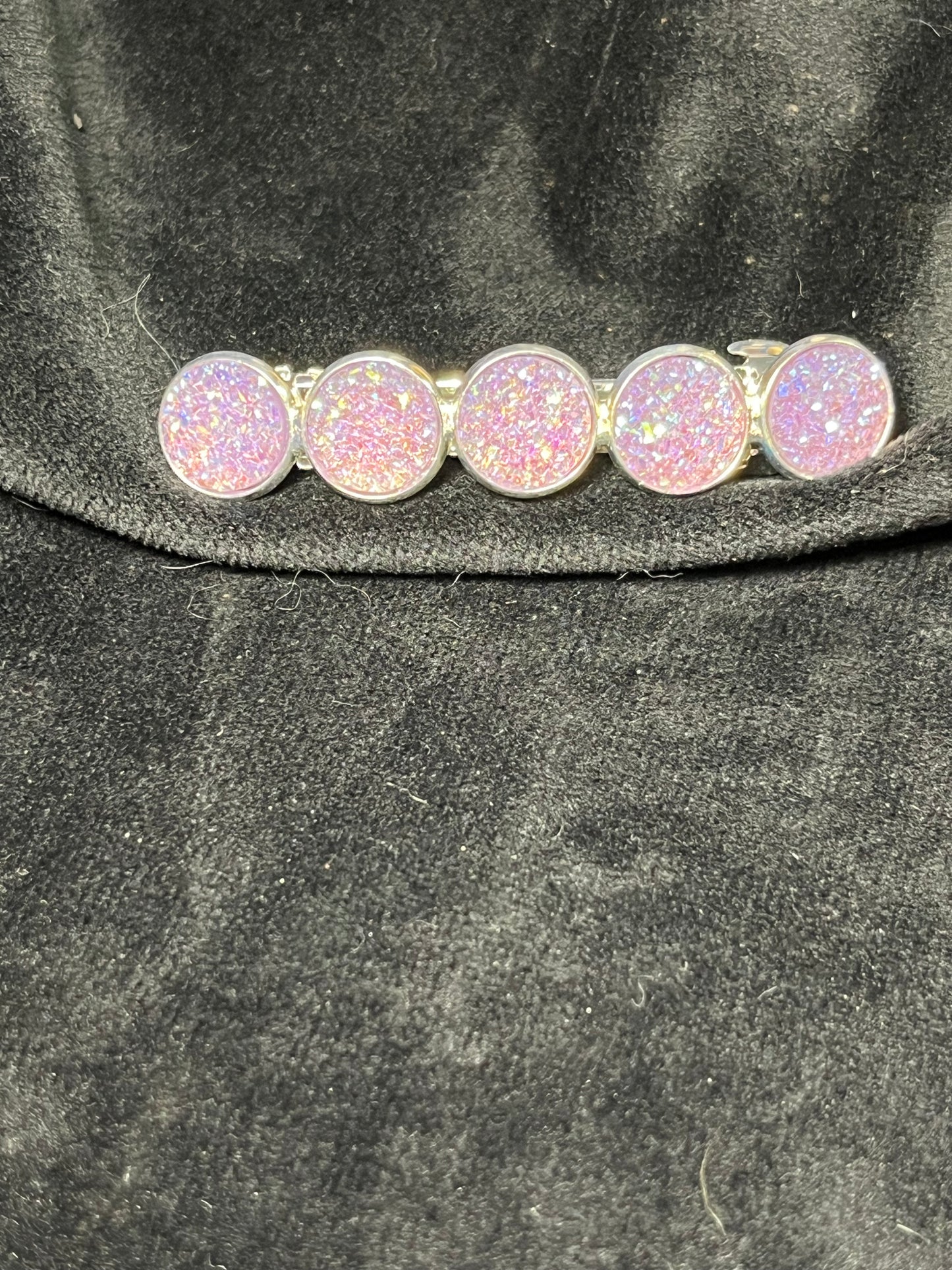 5x 12mm cabochon Barrettes