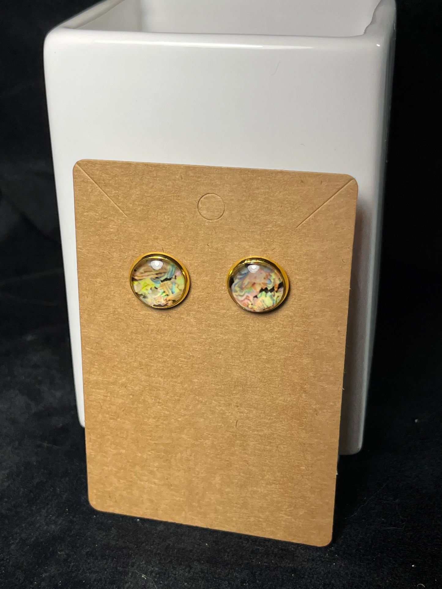 Abstract Stud Earrings