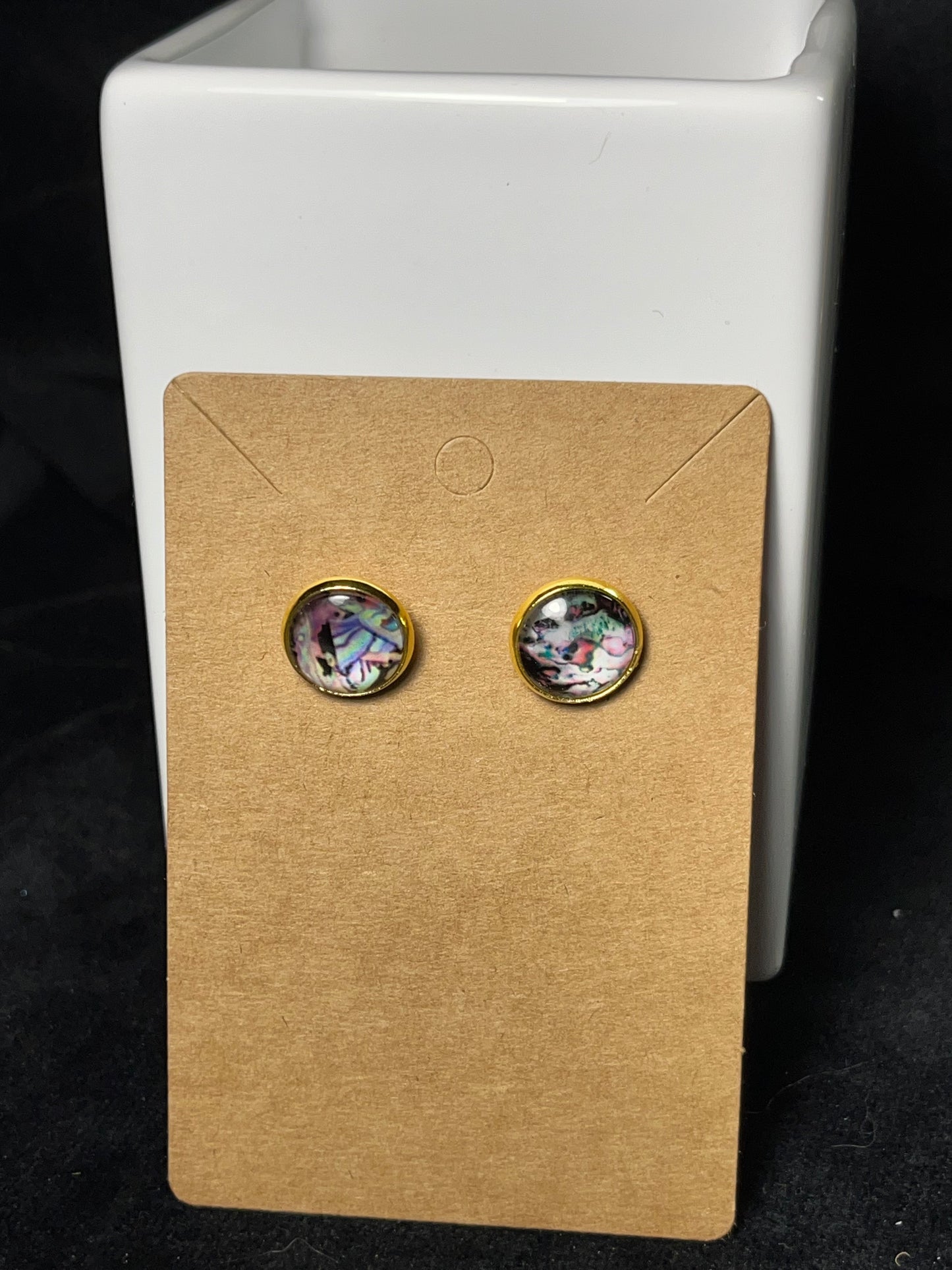 Abstract Stud Earrings