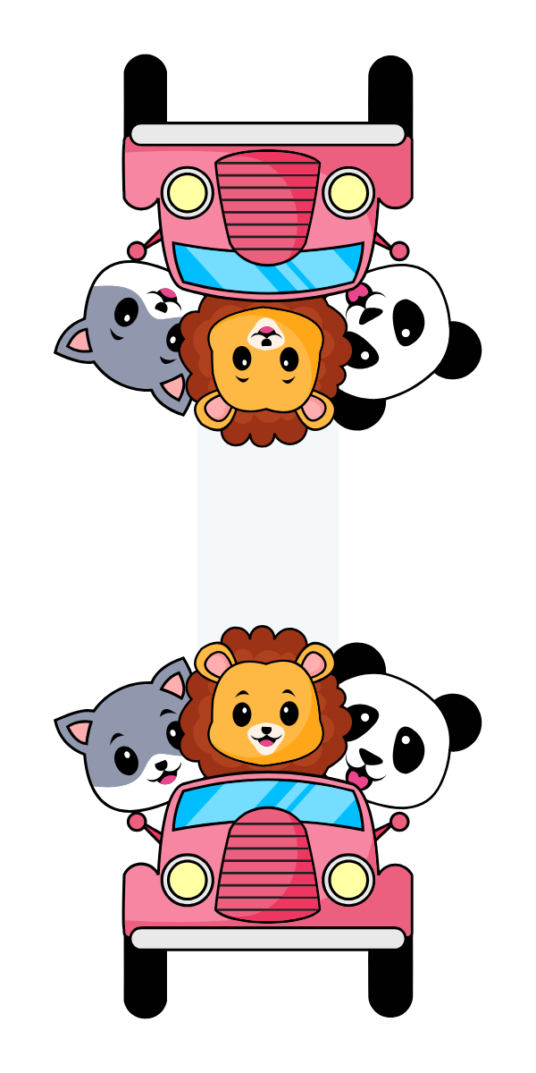 Magnetic Bookmark - Animals