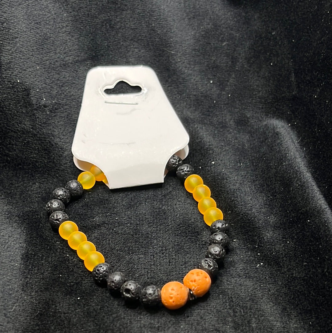 Stretch Bracelets with Lava beads