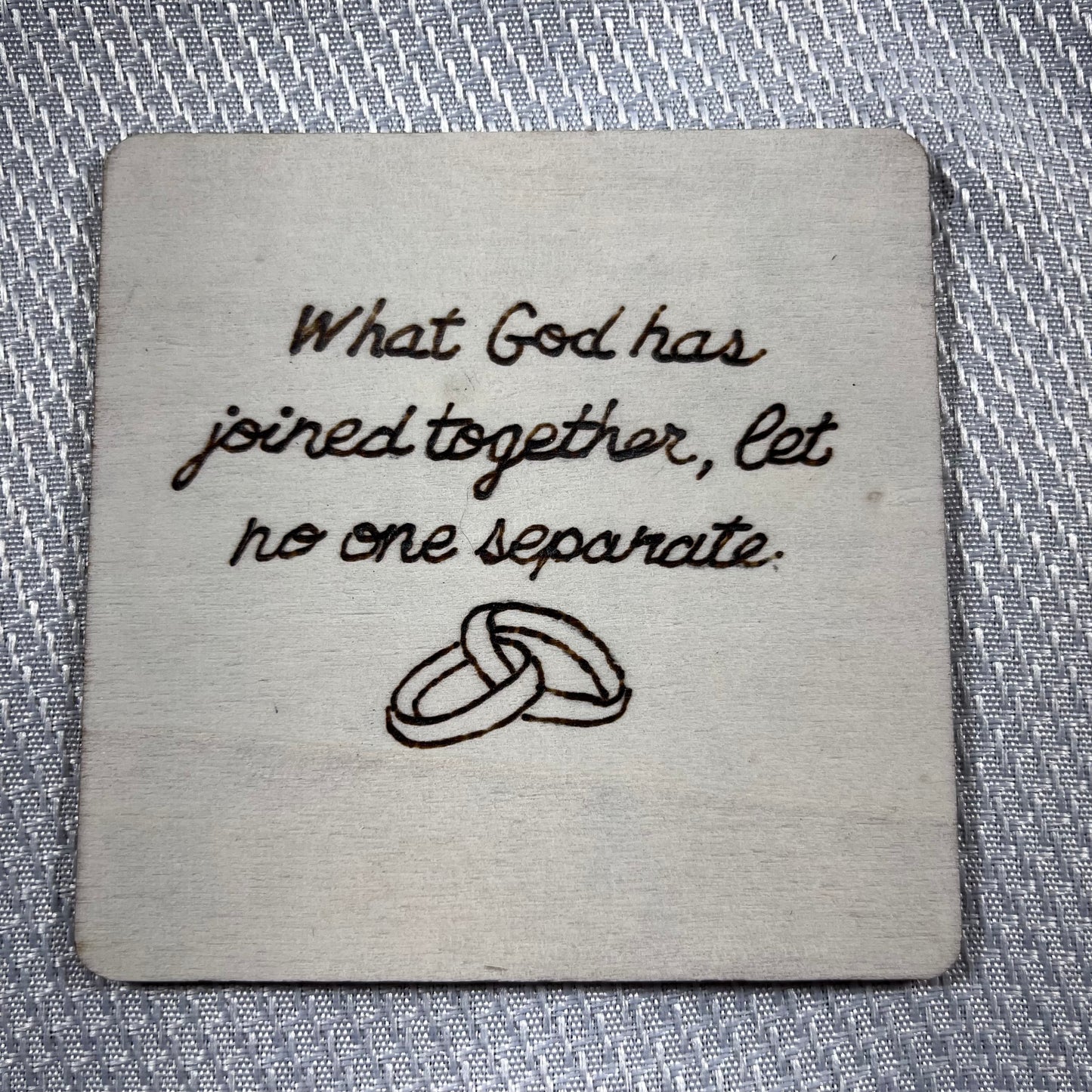 Wood burned coasters