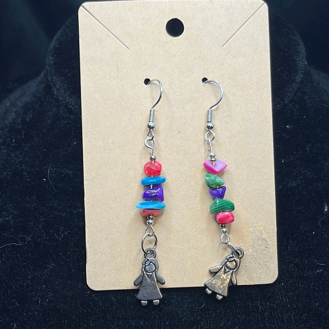 People Charm Earring