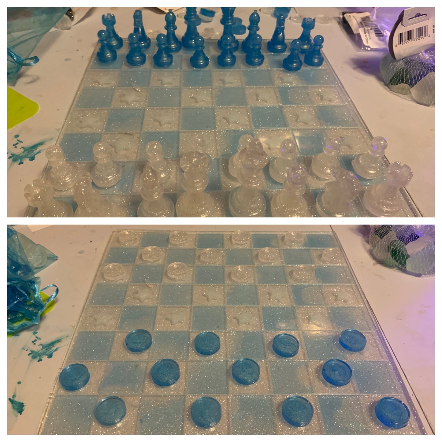 Resin chess set