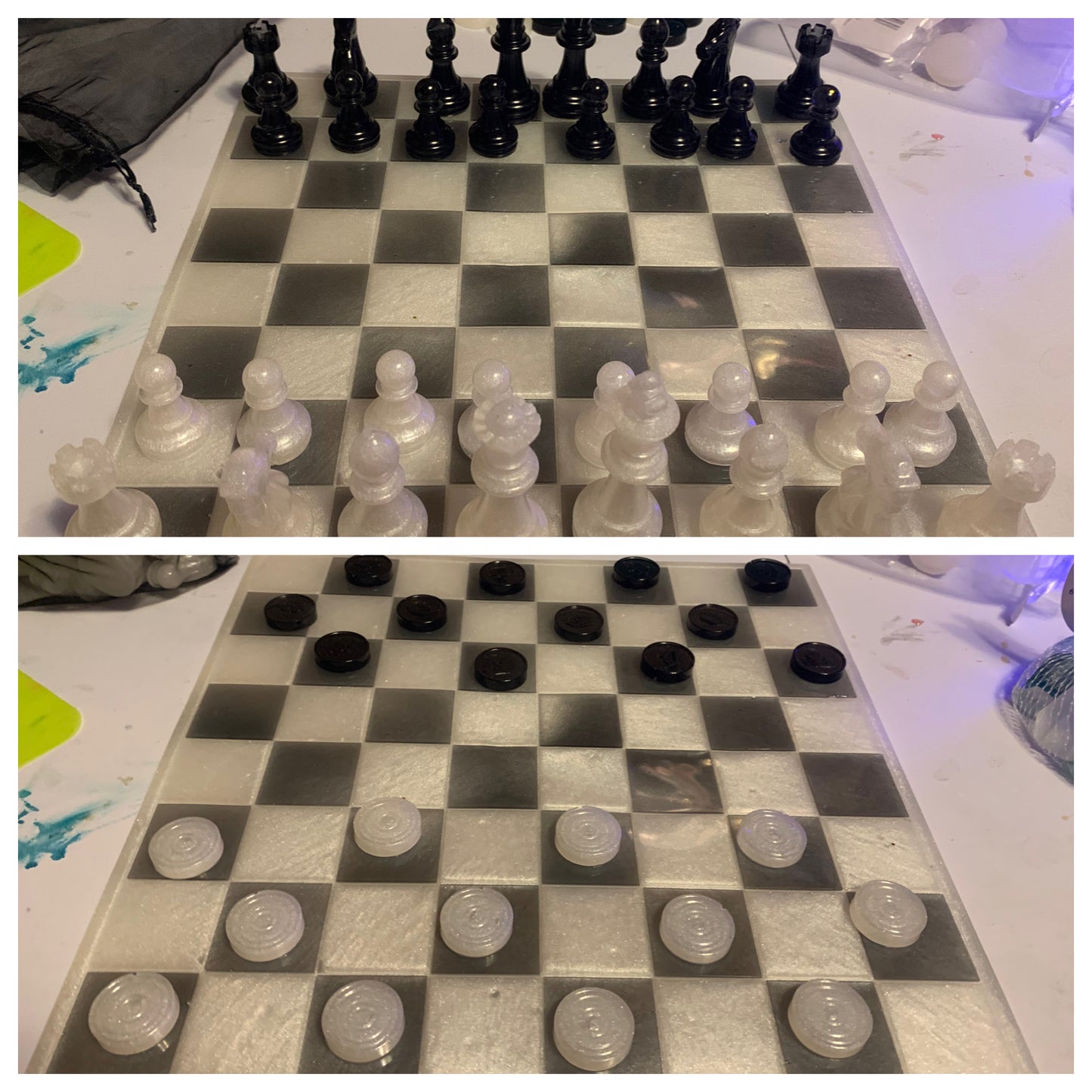 Resin chess set